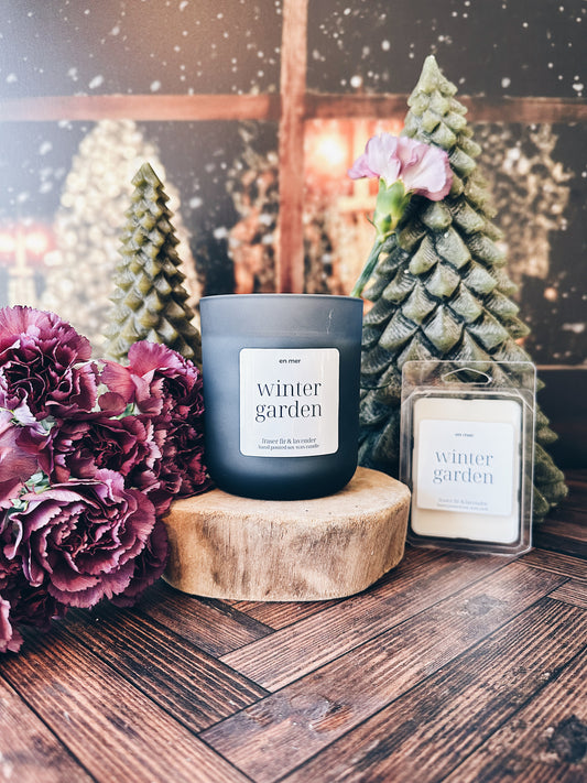en mer | winter garden | soy wax candle & melts