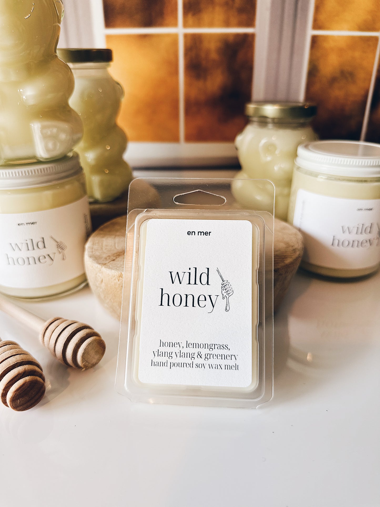 en mer | wild honey | soy wax candle & melts
