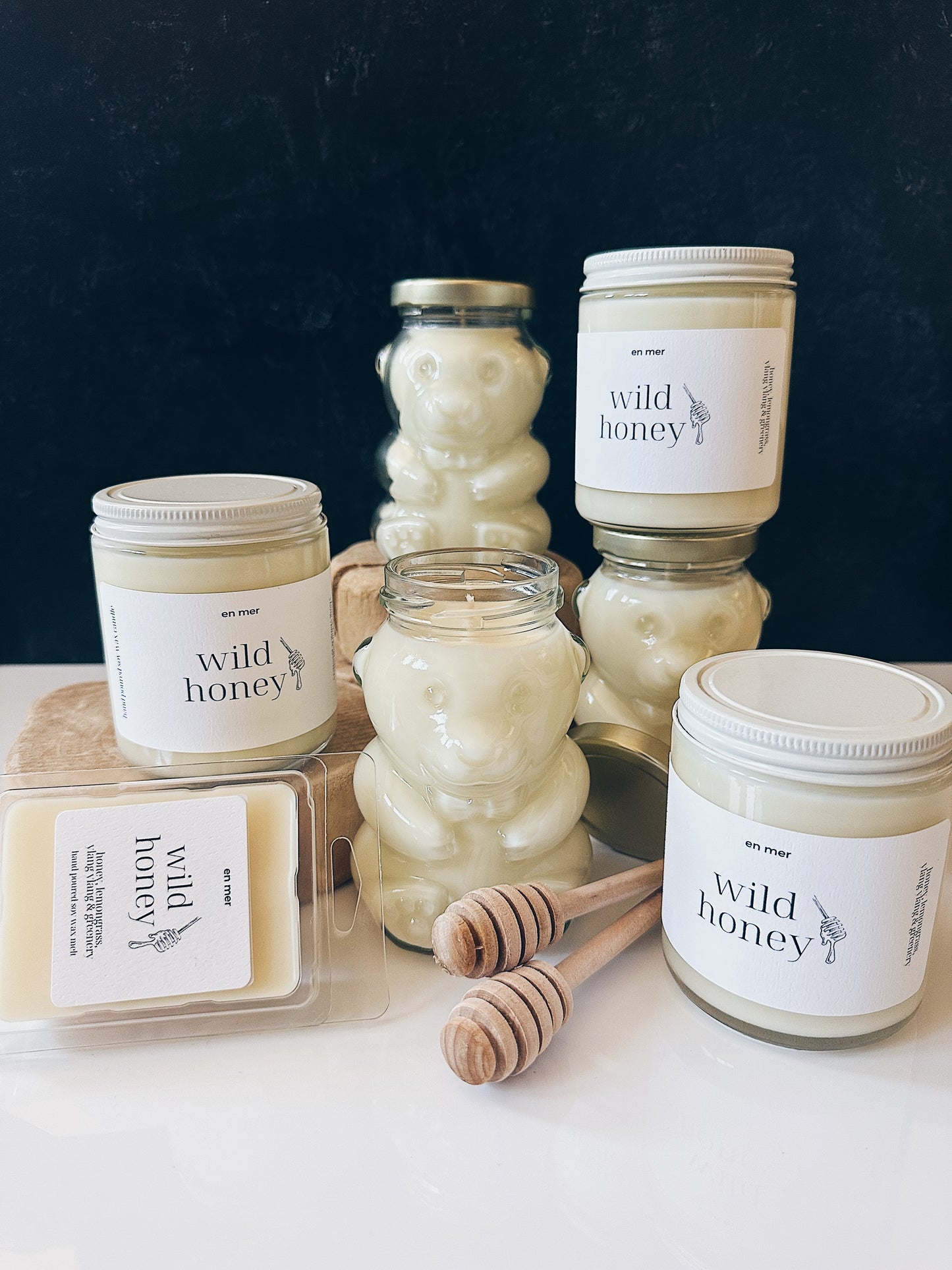 en mer | wild honey | soy wax candle & melts