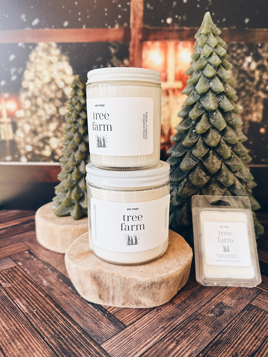 en mer | tree farm | soy wax candle & melts