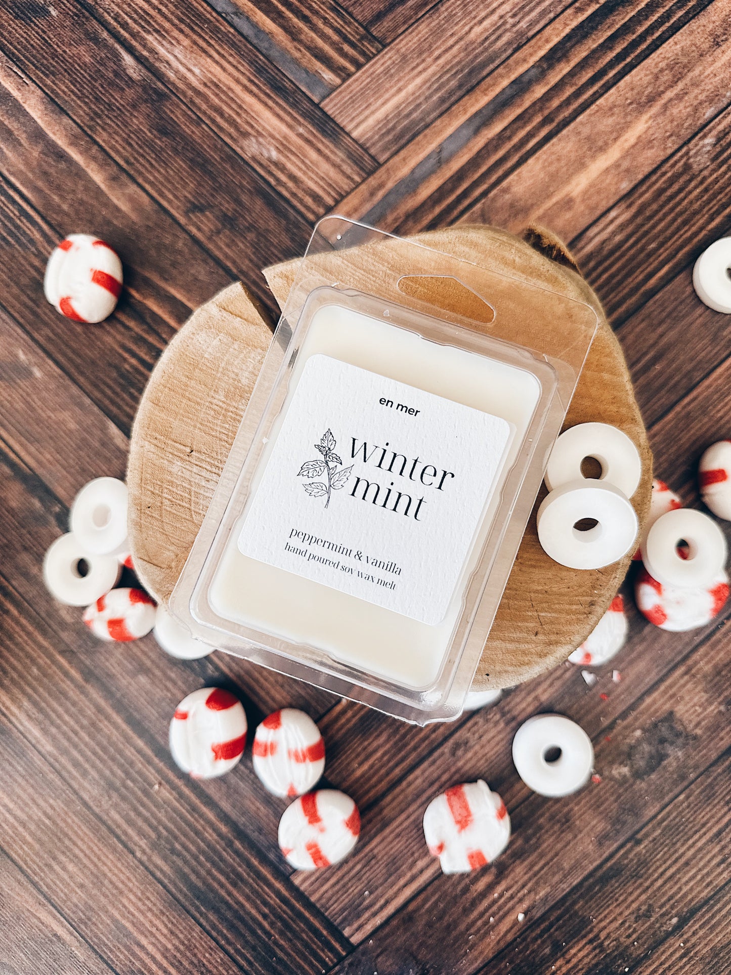 en mer | winter mint | soy wax candle & melts