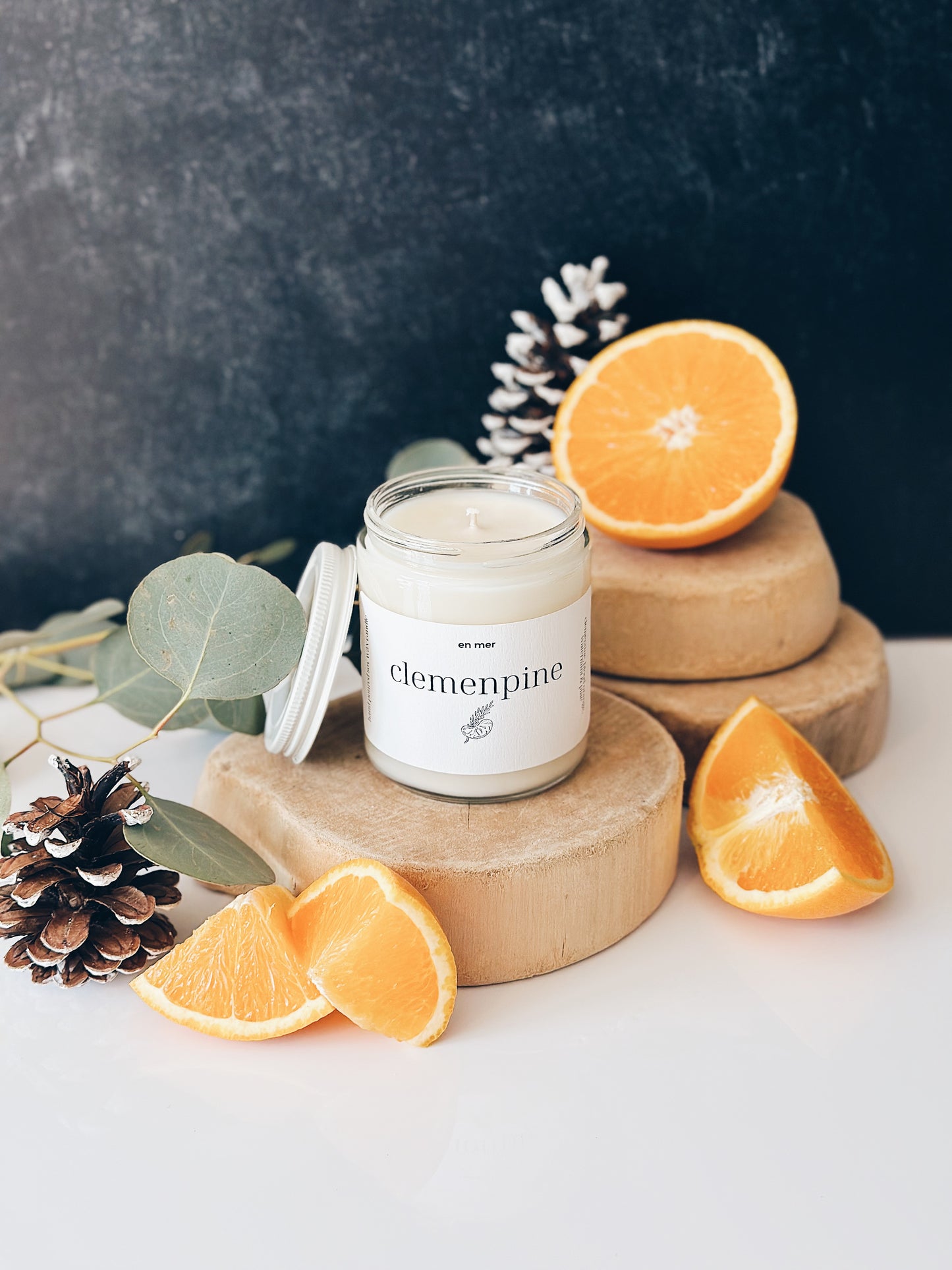 en mer | clemenpine | soy wax candle & melts