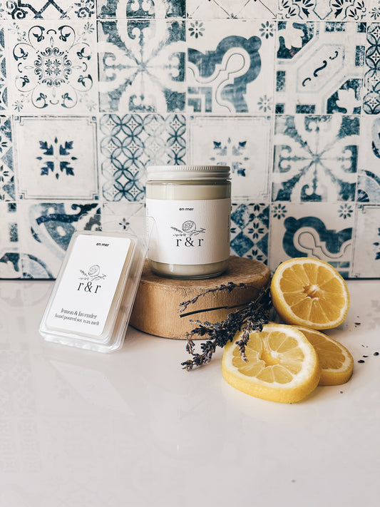 en mer | r & r | soy wax candle & melts