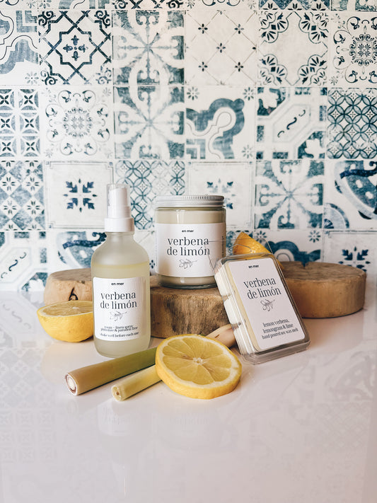 en mer | verbena de limón | soy wax candle & melts