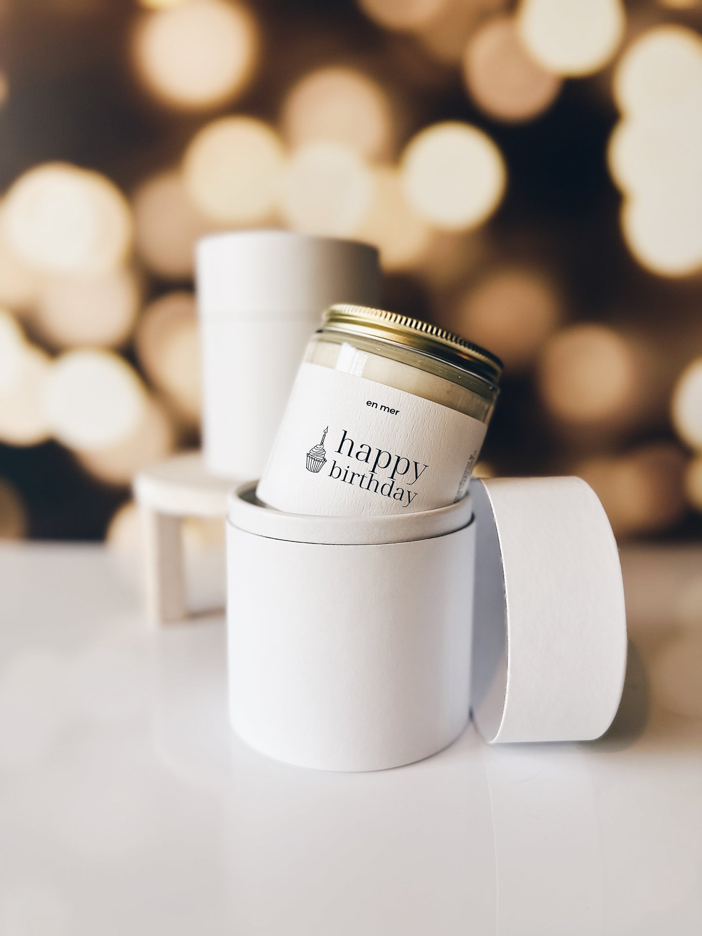 en mer | small candle cylinder gift box