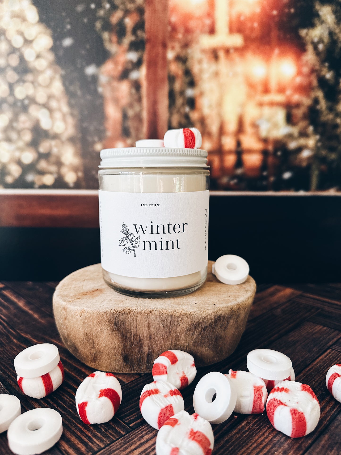 en mer | winter mint | soy wax candle & melts