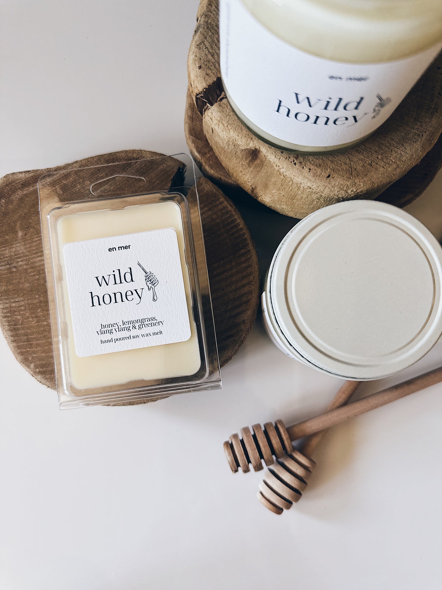 en mer | wild honey | soy wax candle & melts