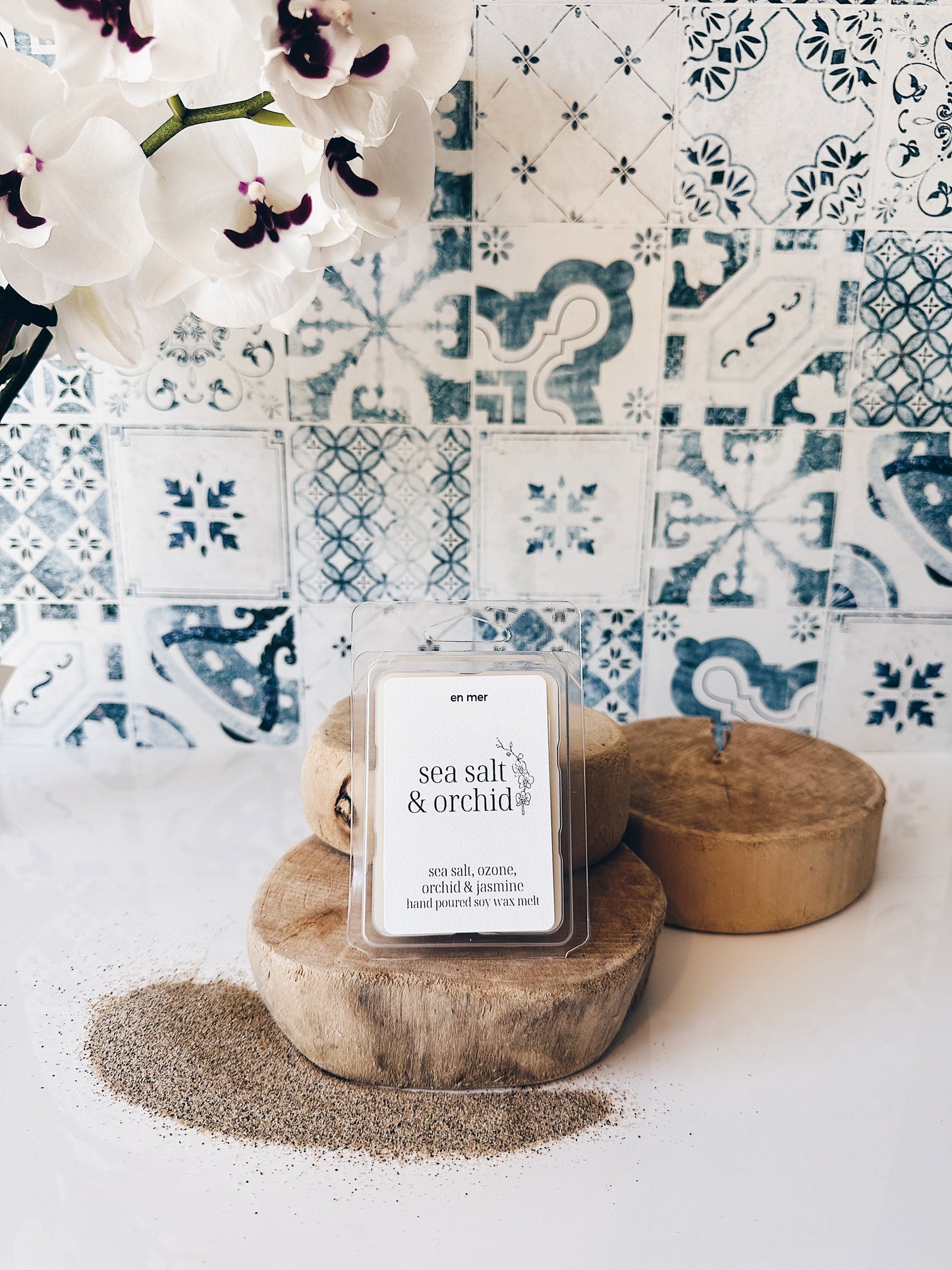 en mer | sea salt & orchid | soy wax candle & melts