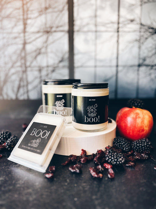 en mer | boo! | soy wax candle & melts