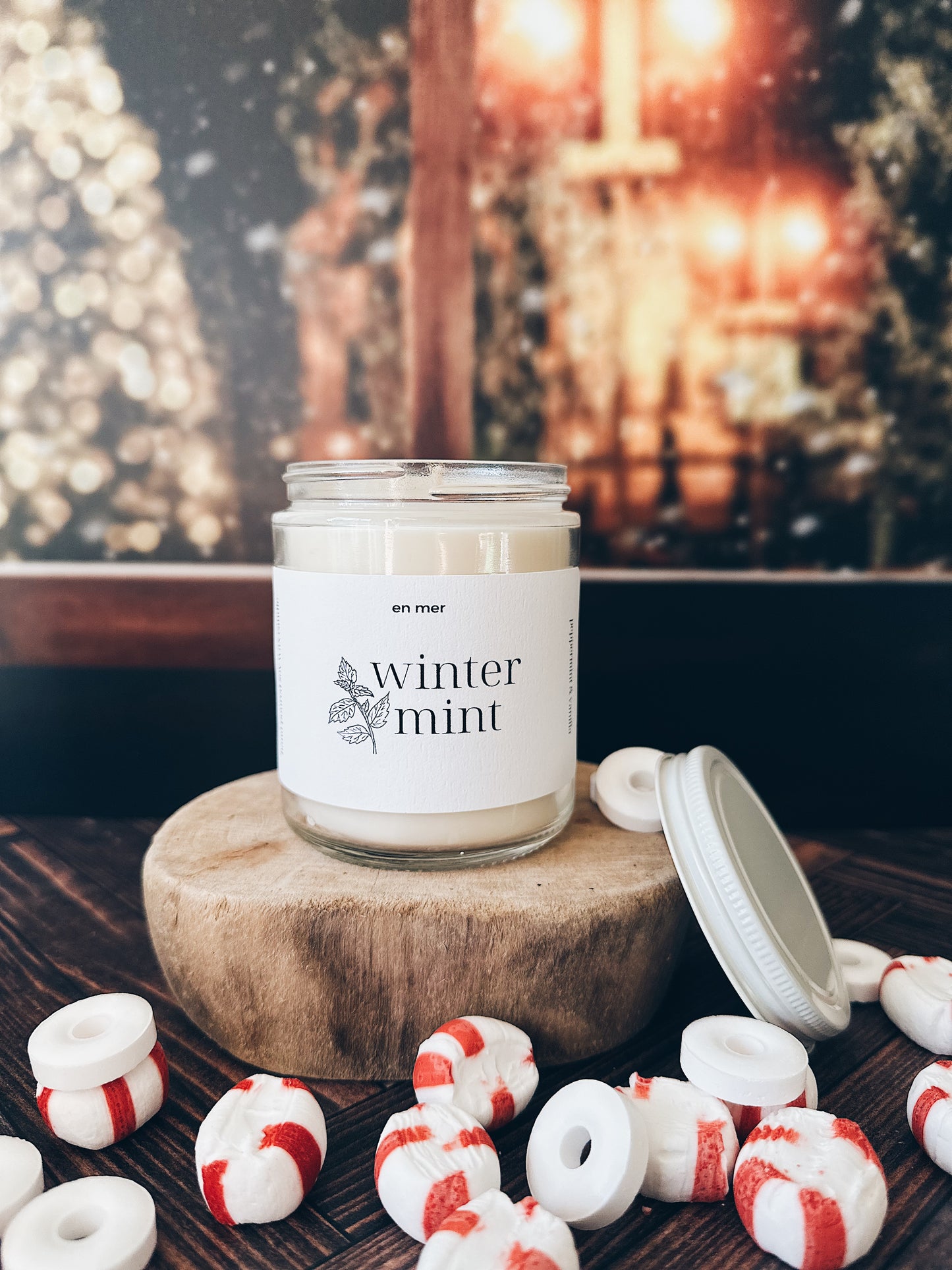 en mer | winter mint | soy wax candle & melts
