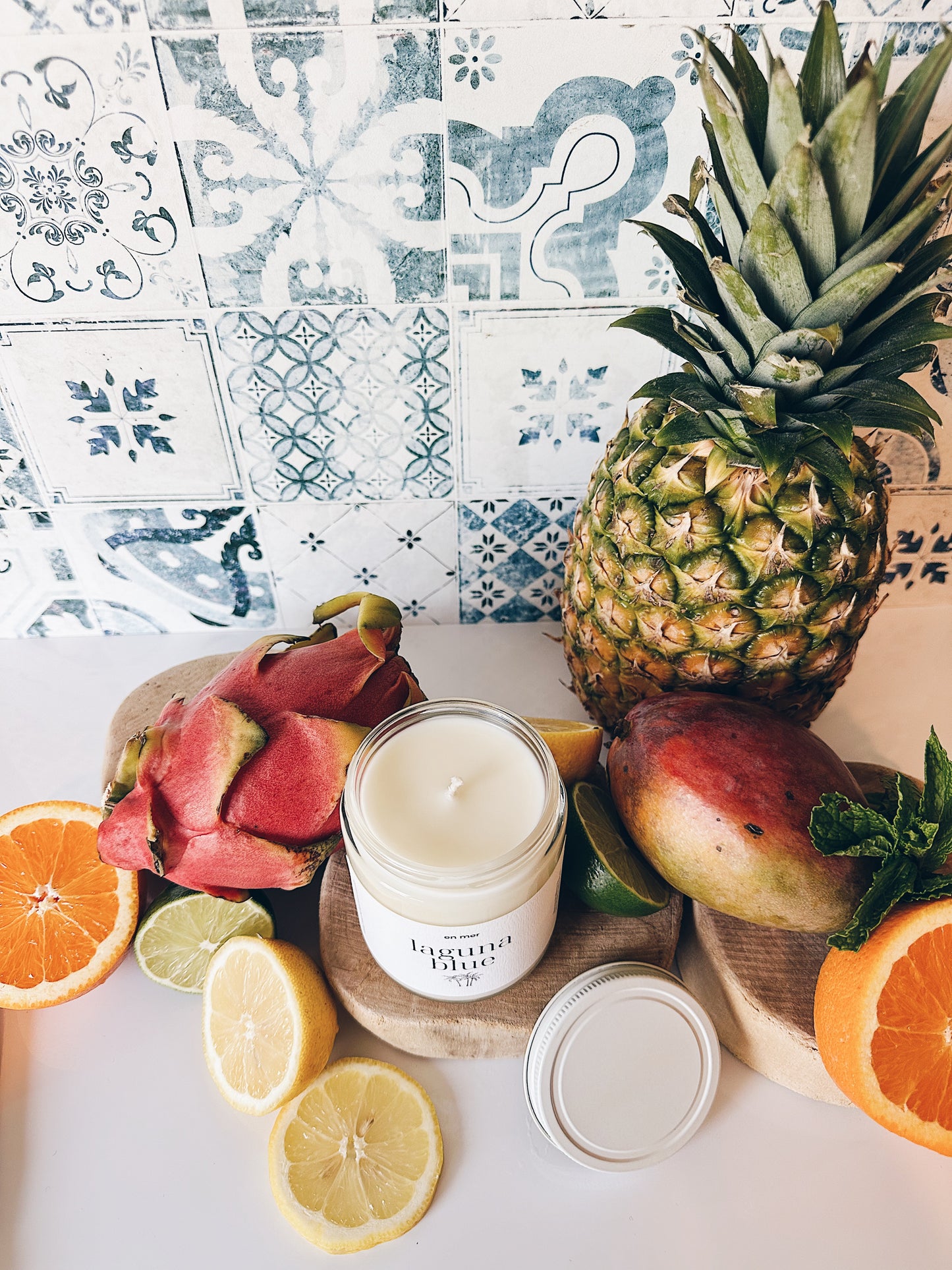 en mer | laguna blue | soy wax candle & melts