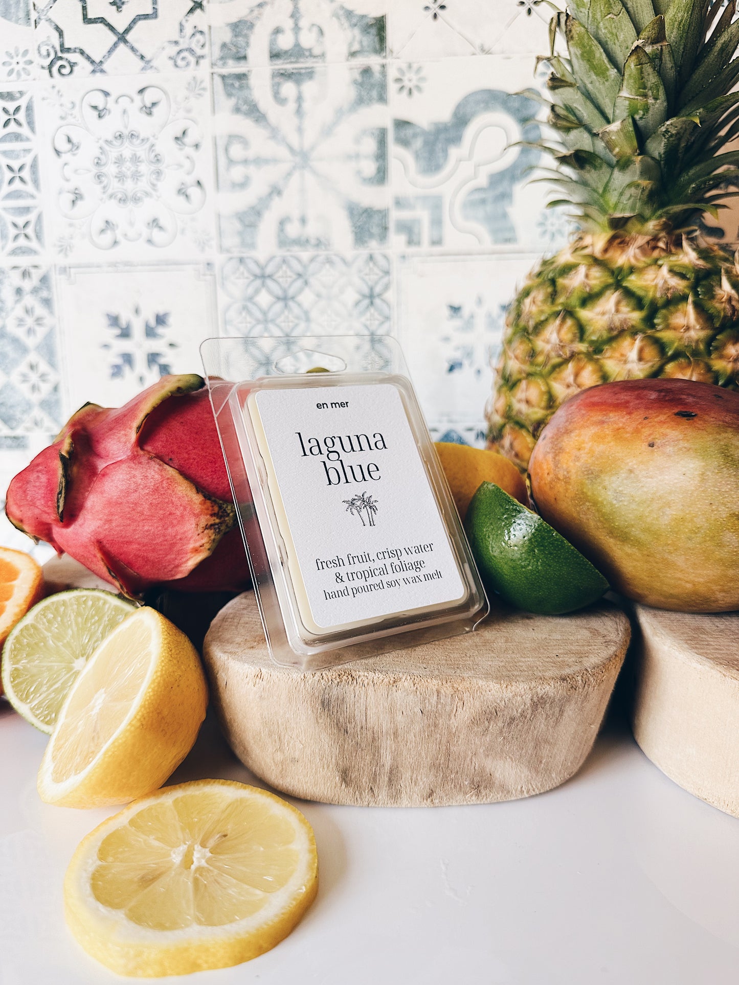 en mer | laguna blue | soy wax candle & melts
