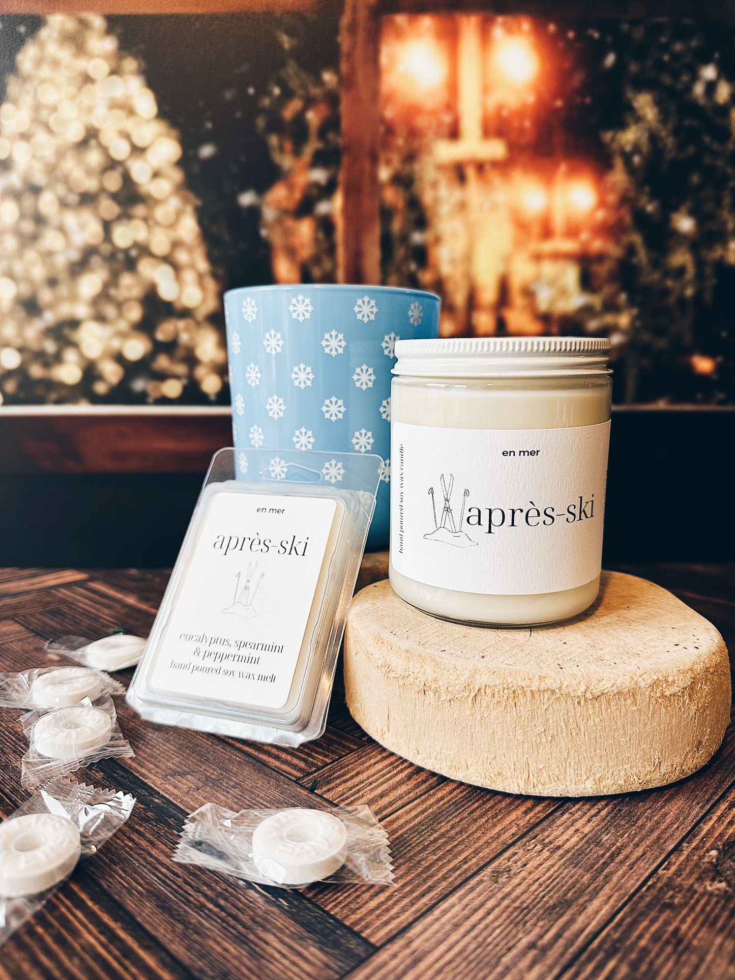 en mer | après-ski  | soy wax candle & melts