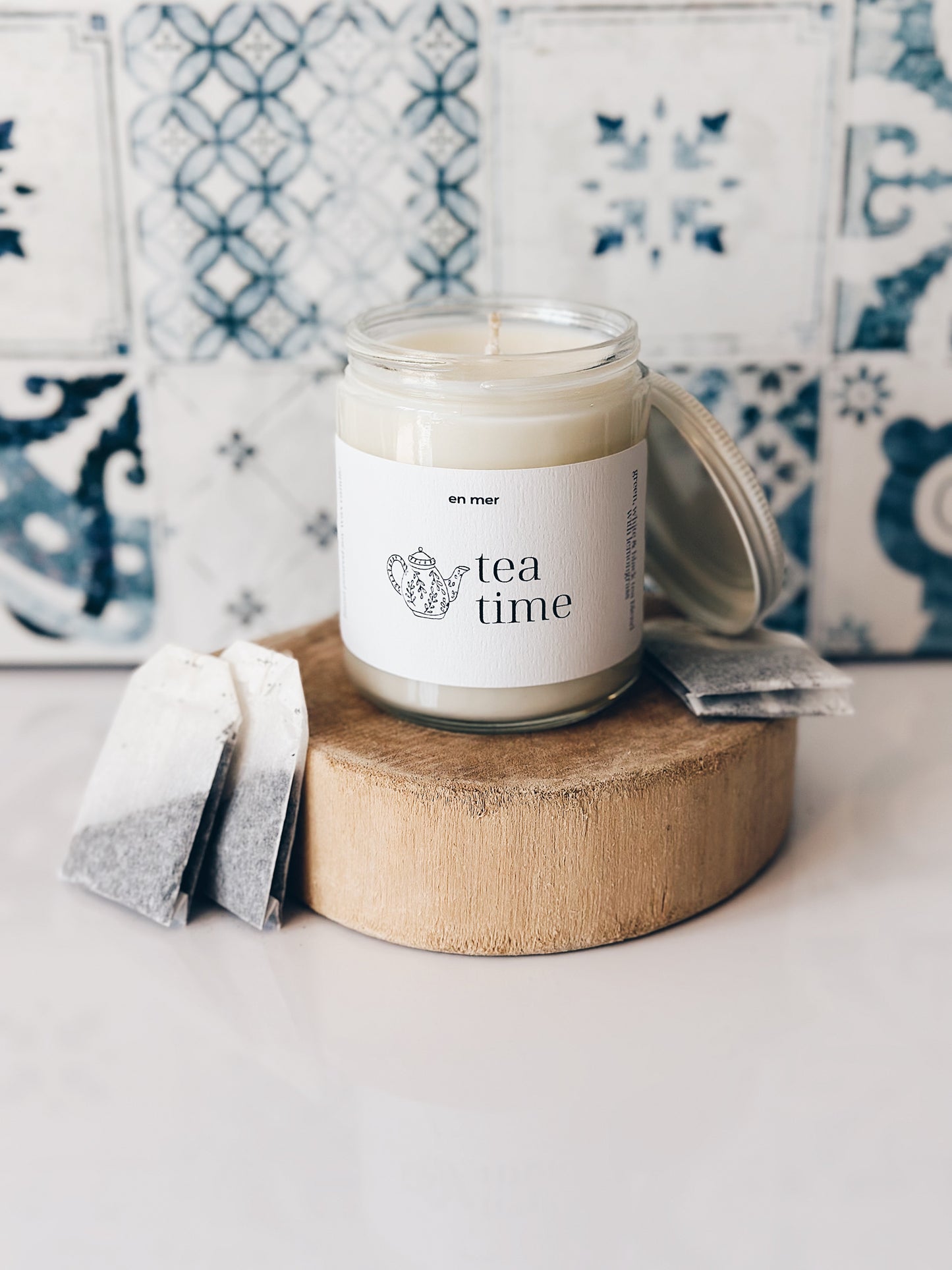 en mer | tea time | soy wax candle & melts