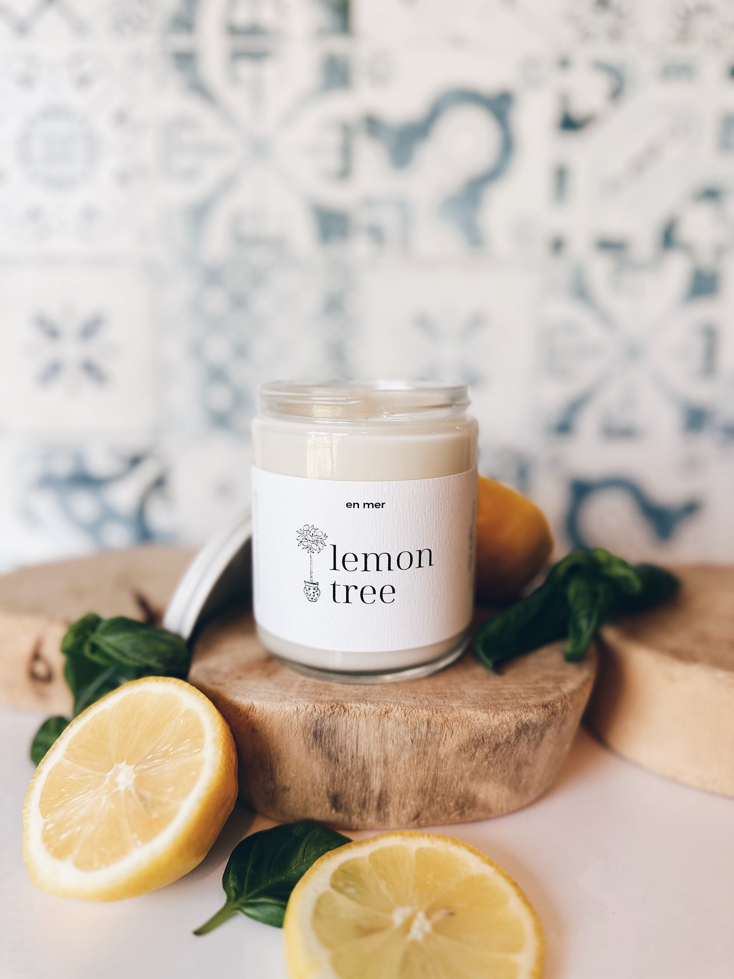 en mer | lemon tree | soy wax candle & melts