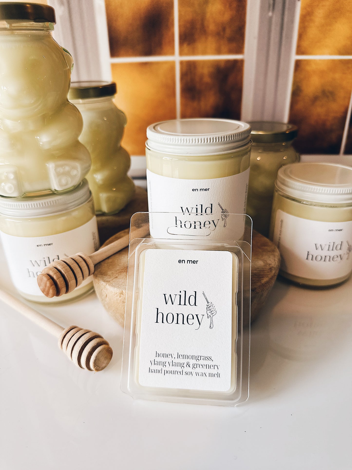 en mer | wild honey | soy wax candle & melts