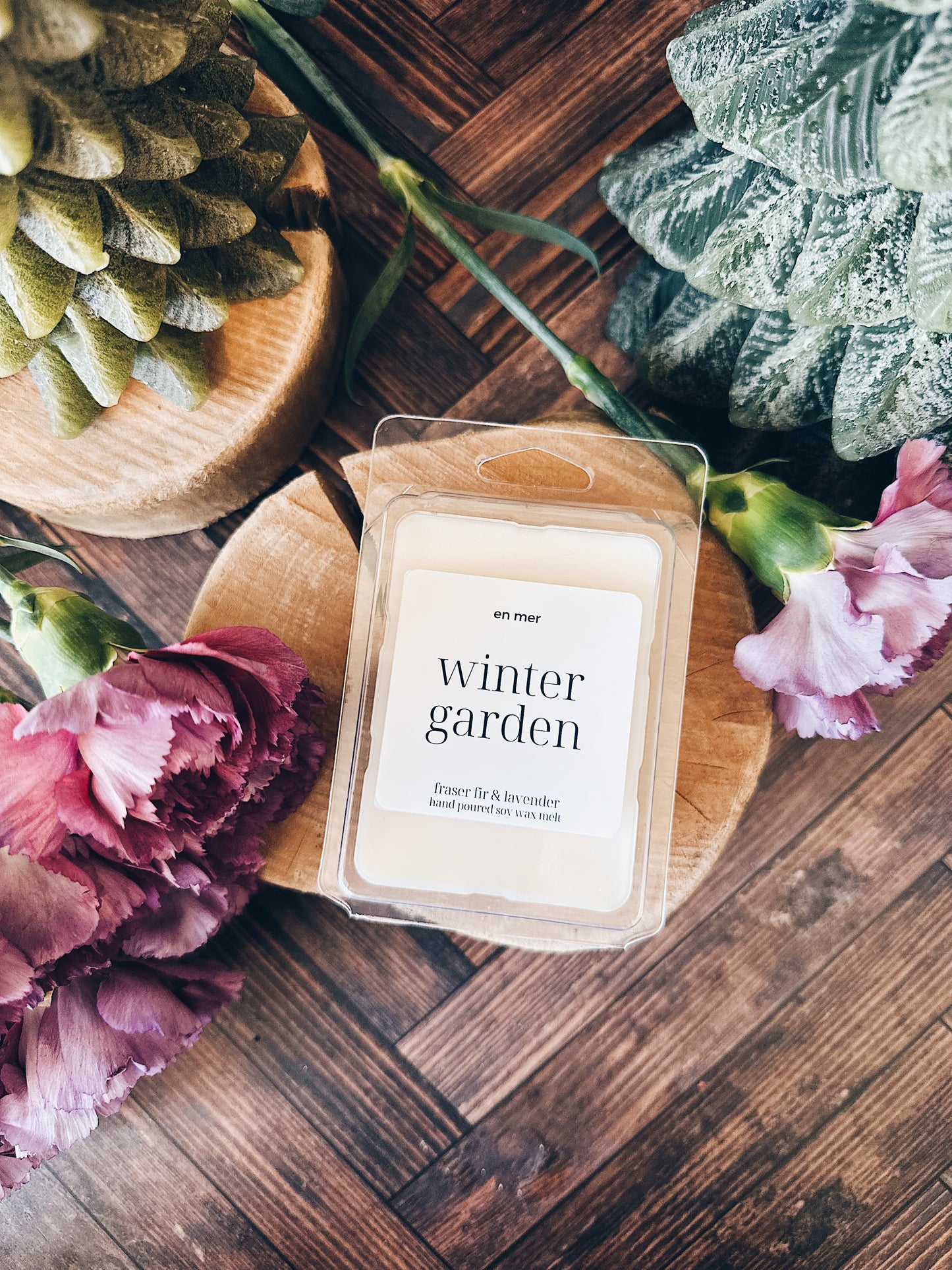 en mer | winter garden | soy wax candle & melts