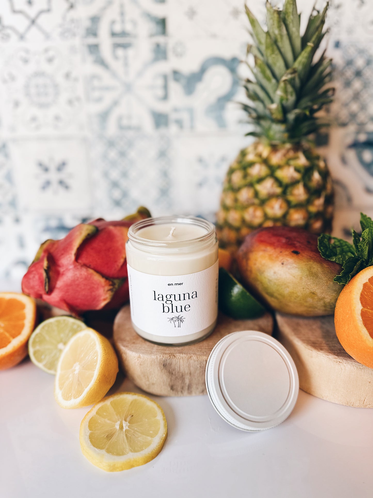 en mer | laguna blue | soy wax candle & melts