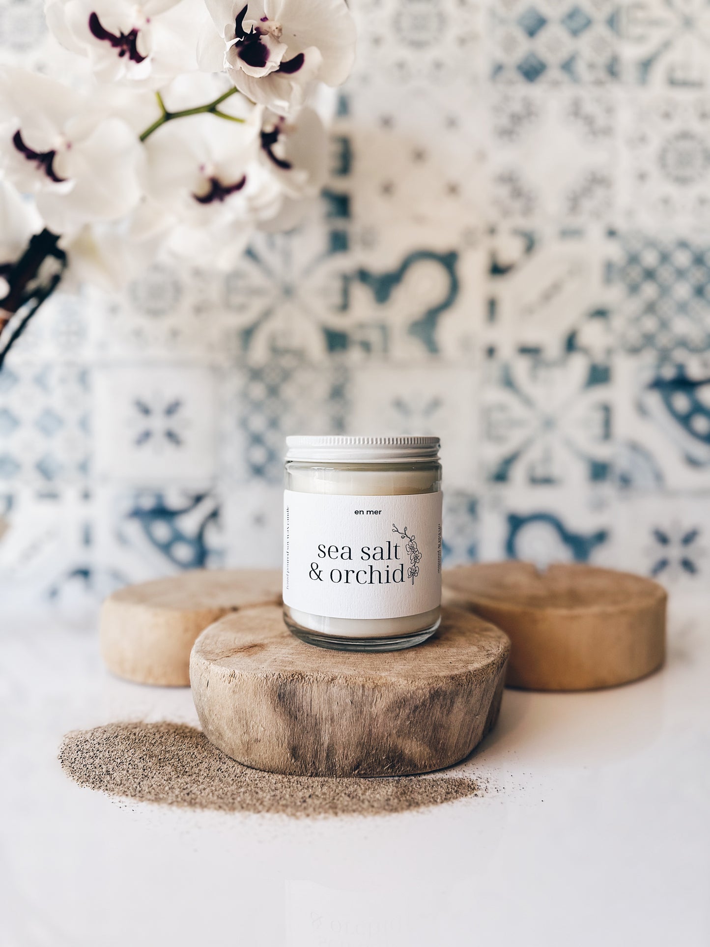 en mer | sea salt & orchid | soy wax candle & melts
