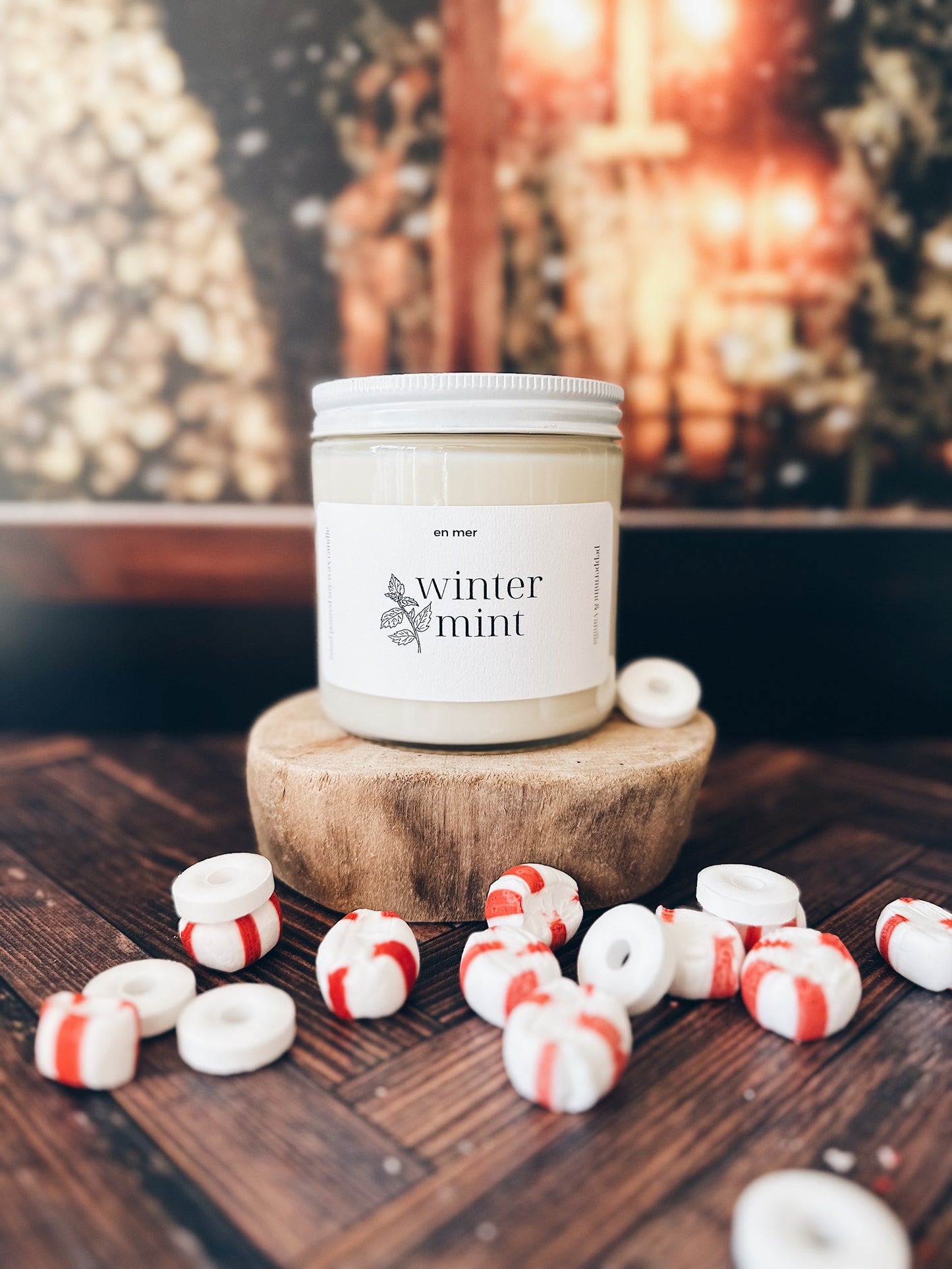 en mer | winter mint | soy wax candle & melts
