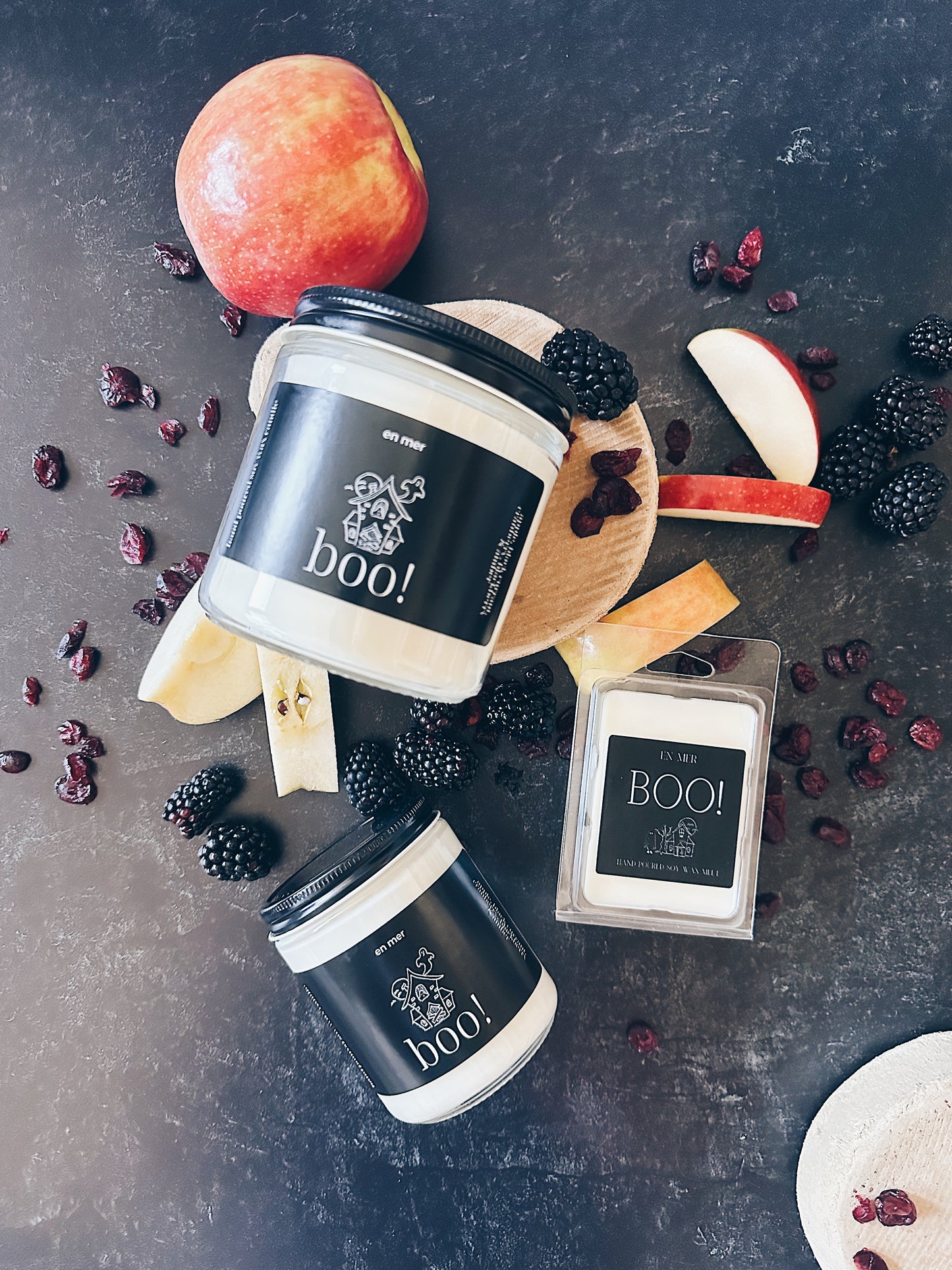en mer | boo! | soy wax candle & melts