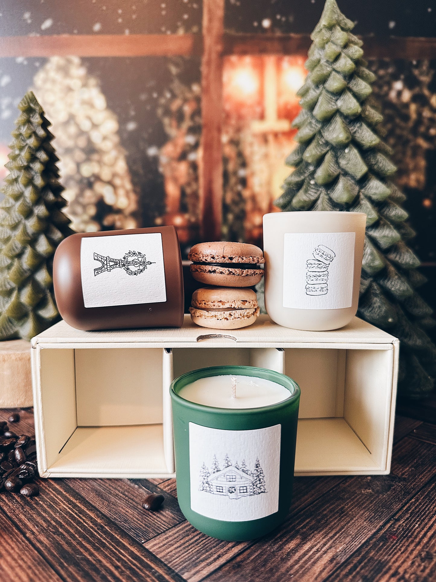 en mer | christmas trio | soy wax candle gift set