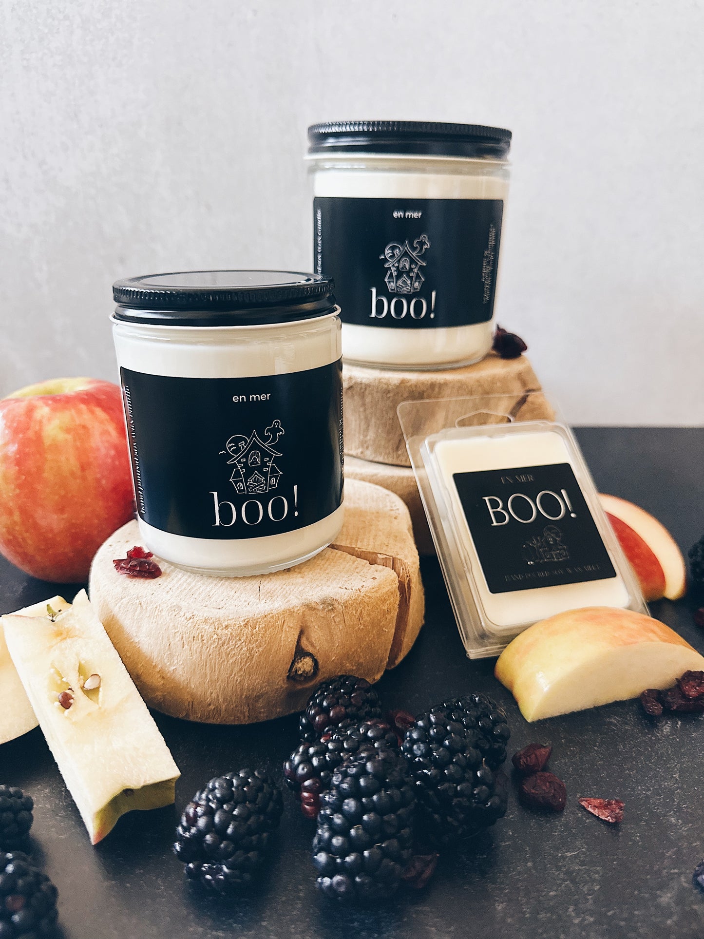 en mer | boo! | soy wax candle & melts