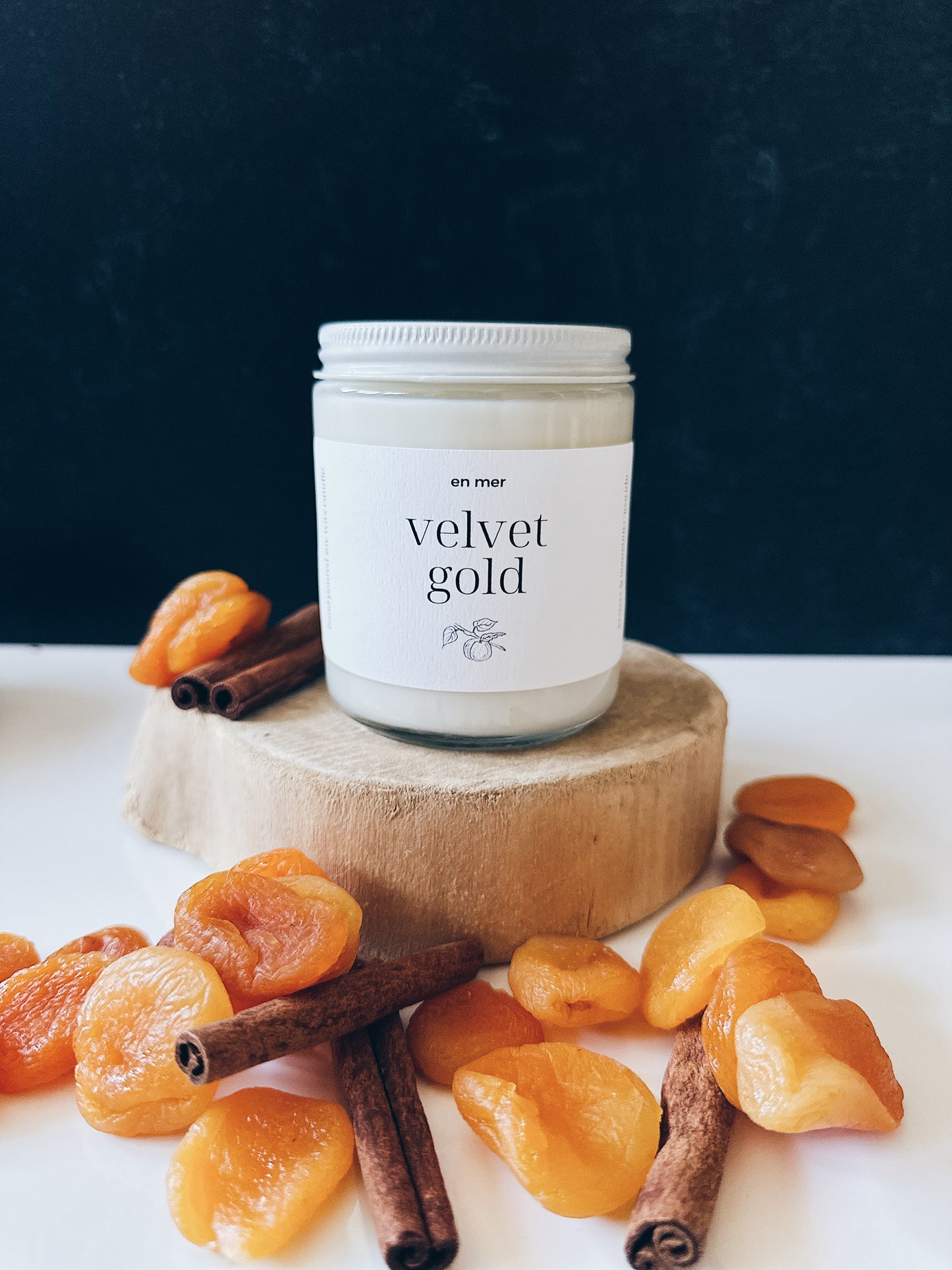 en mer | velvet gold | soy wax candle & melts