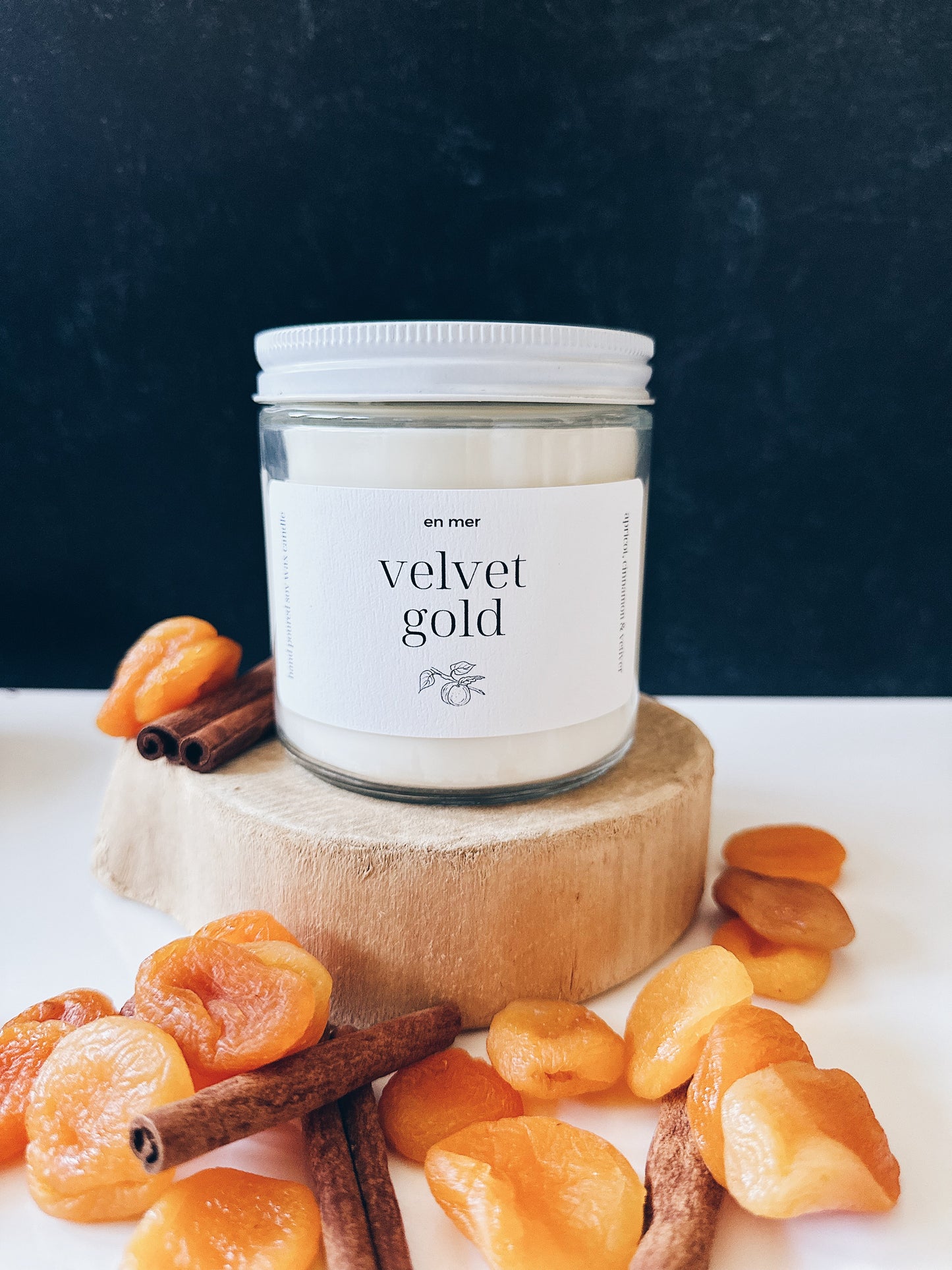 en mer | velvet gold | soy wax candle & melts