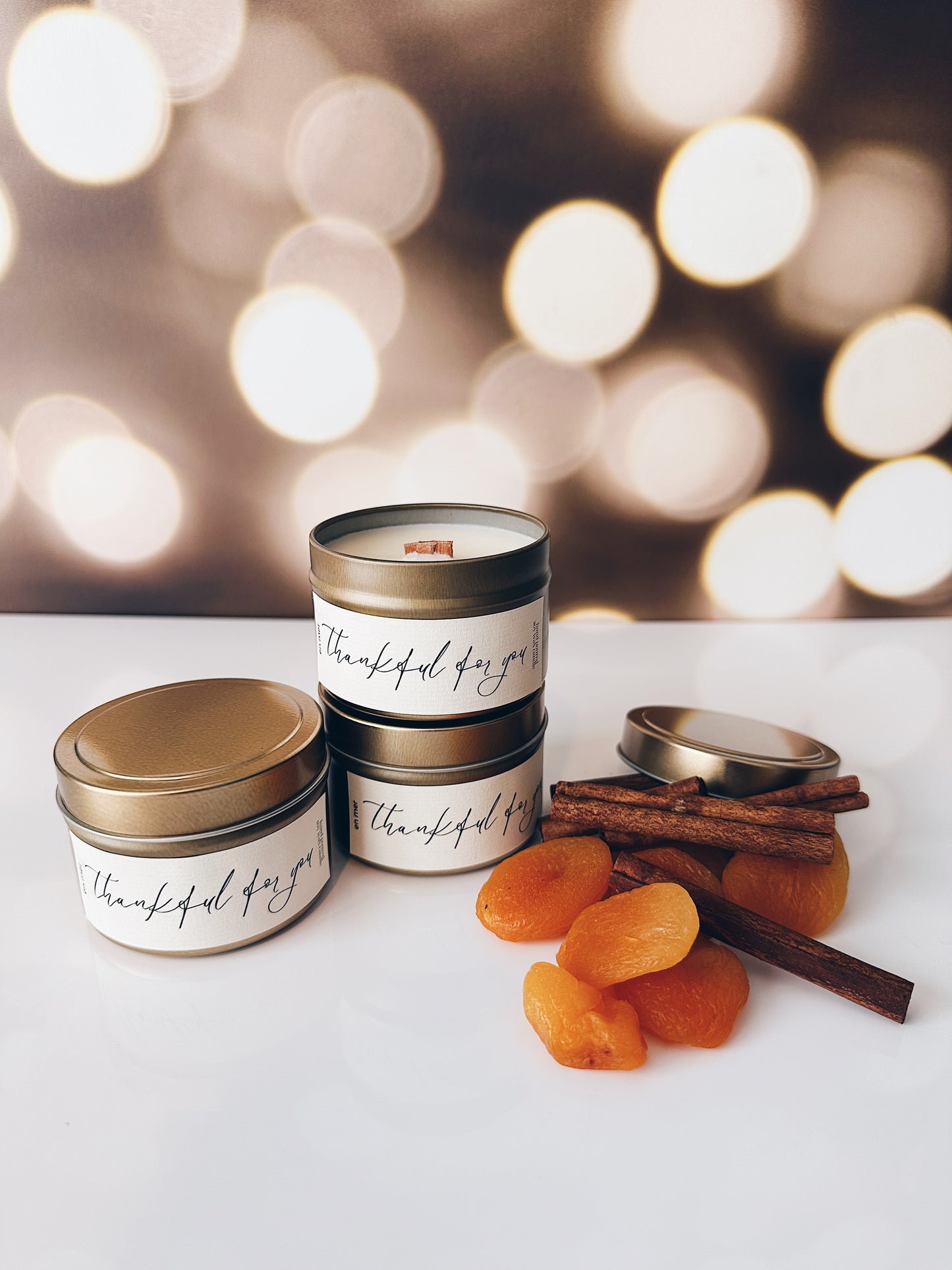 en mer | thankful for you | soy wax candle