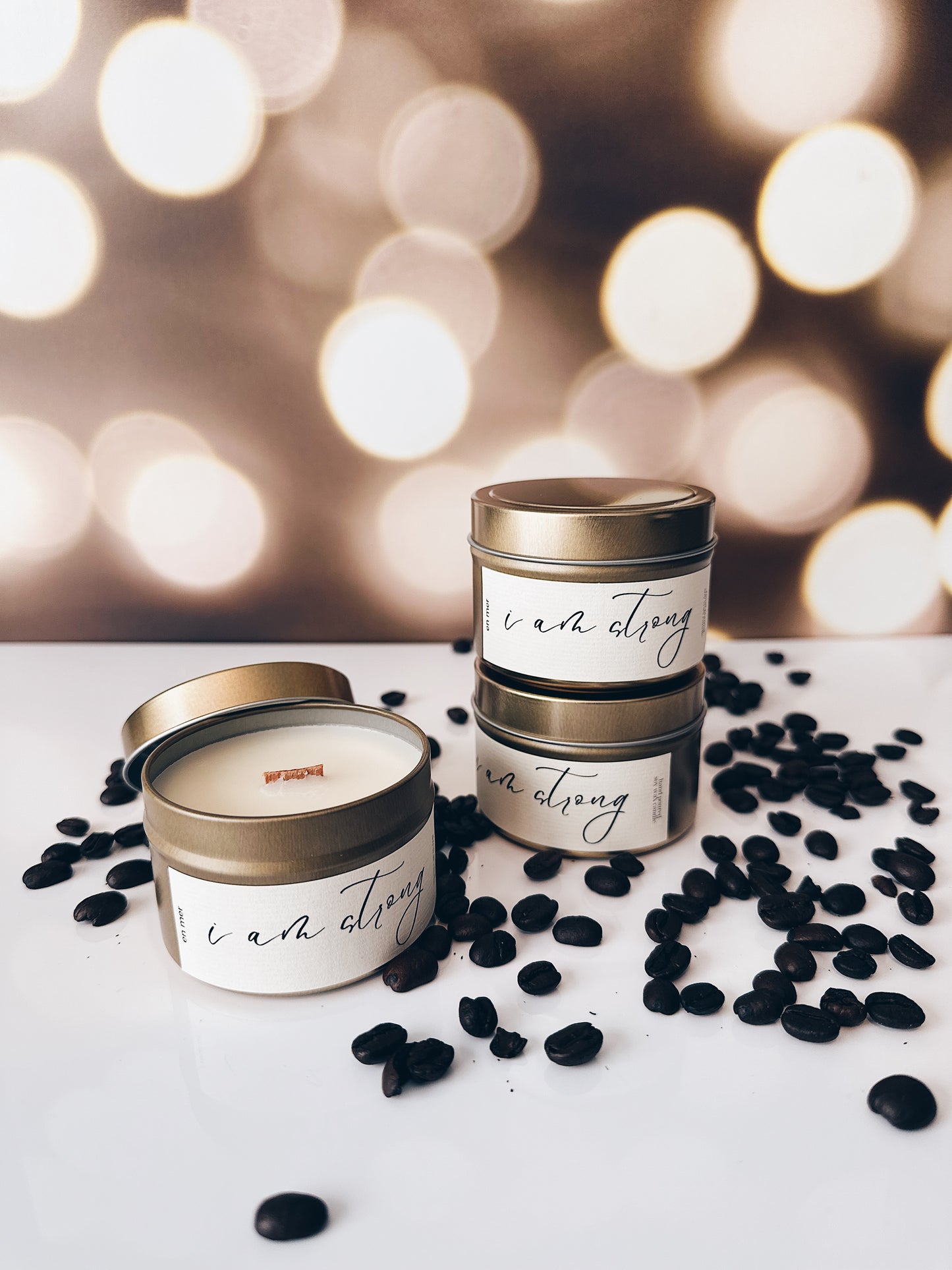 en mer | i am strong | soy wax candle