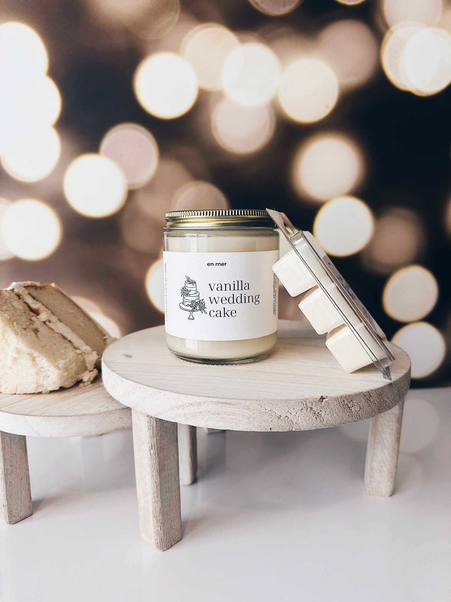en mer | vanilla wedding cake | soy wax candle & melts