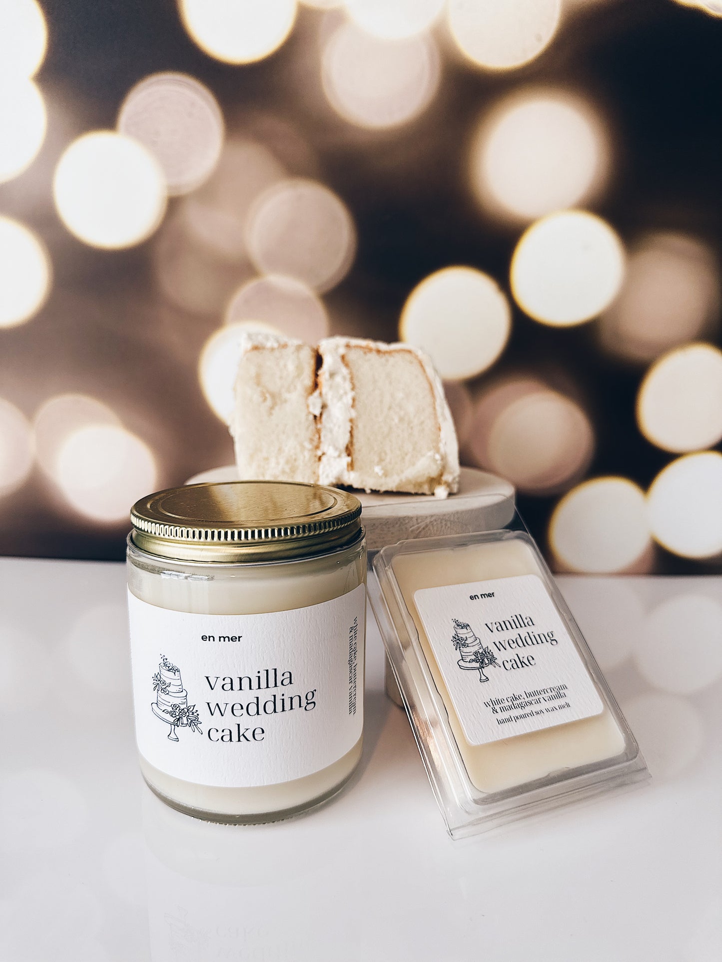 en mer | vanilla wedding cake | soy wax candle & melts