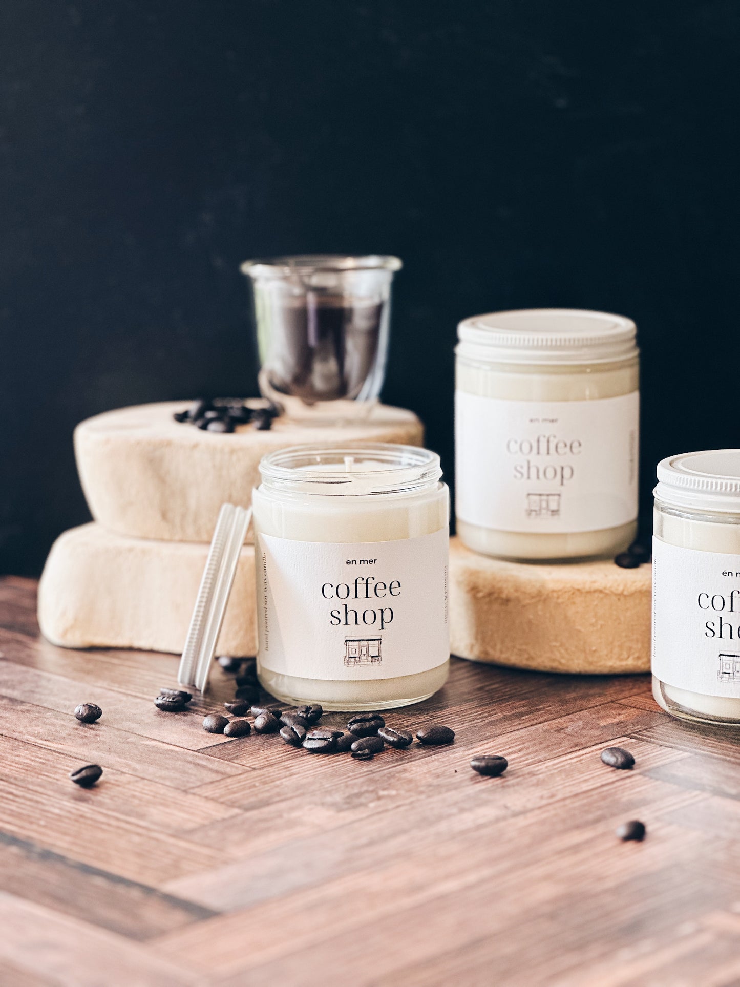 en mer | coffee shop | soy wax candle
