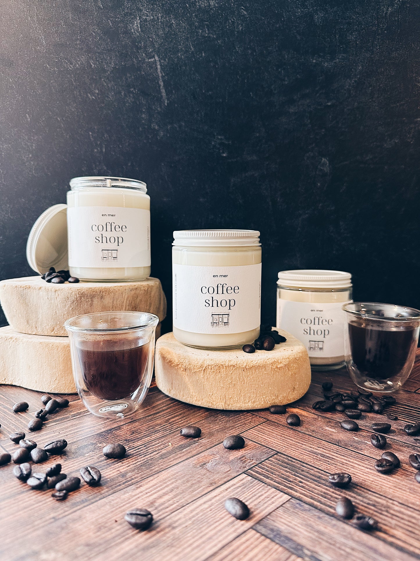 en mer | coffee shop | soy wax candle