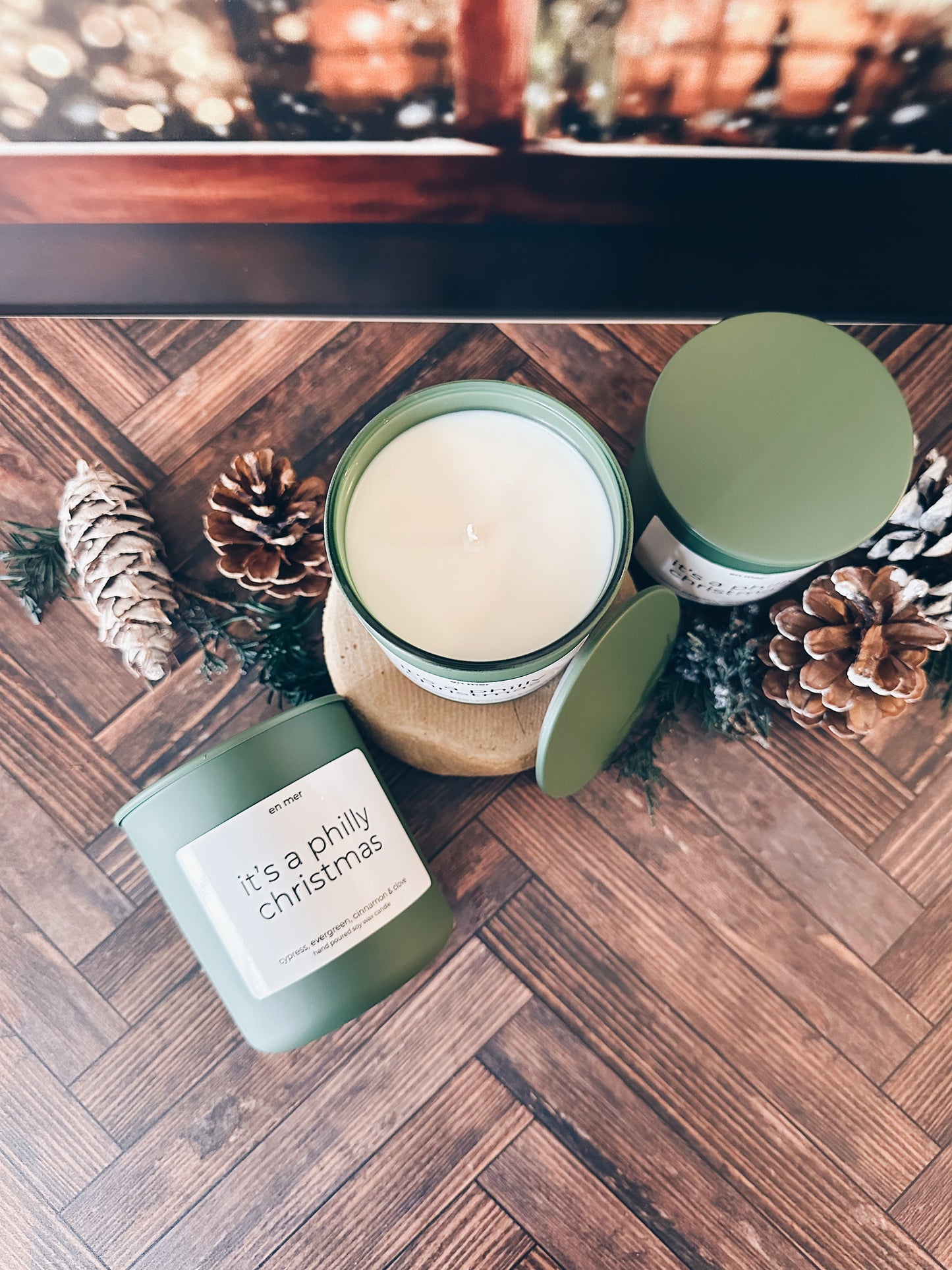 en mer | it's a philly christmas | soy wax candle