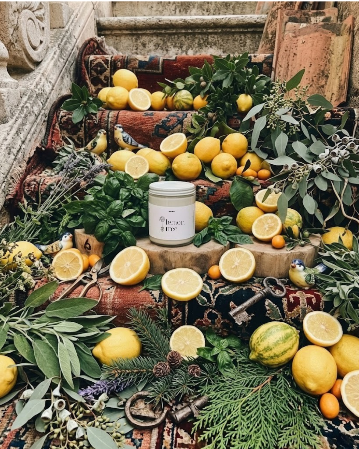 lemon tree | soy wax candle by en mer