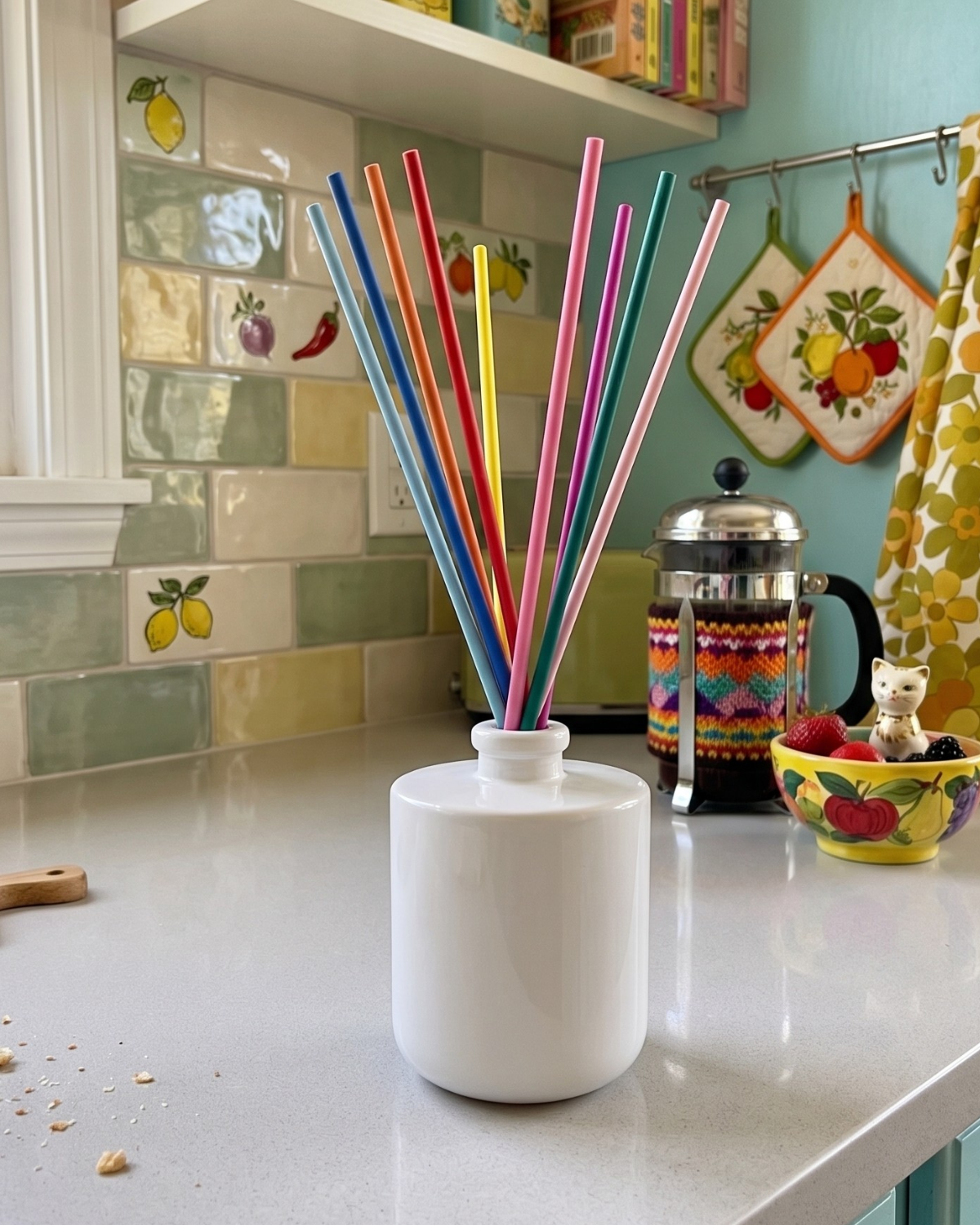 rainbow fiber diffuser reeds by en mer | limited edition