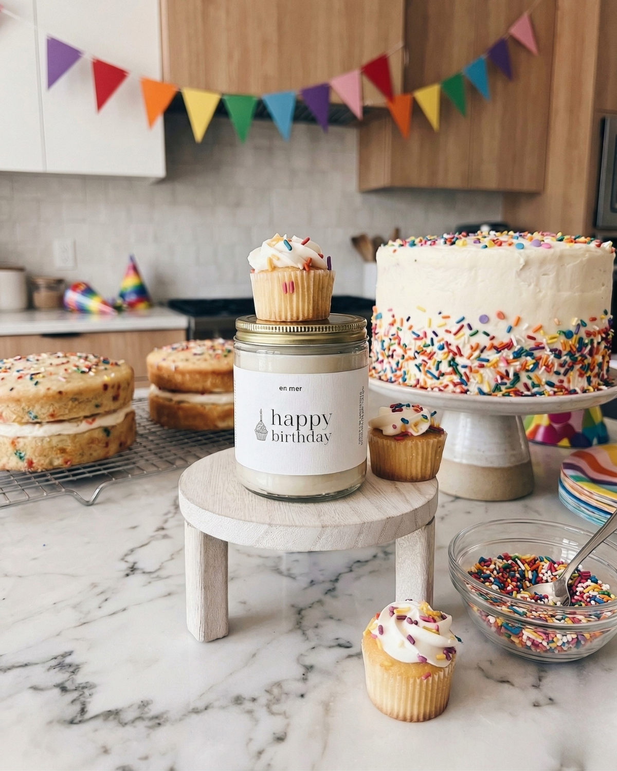 en mer | happy birthday | soy wax candle