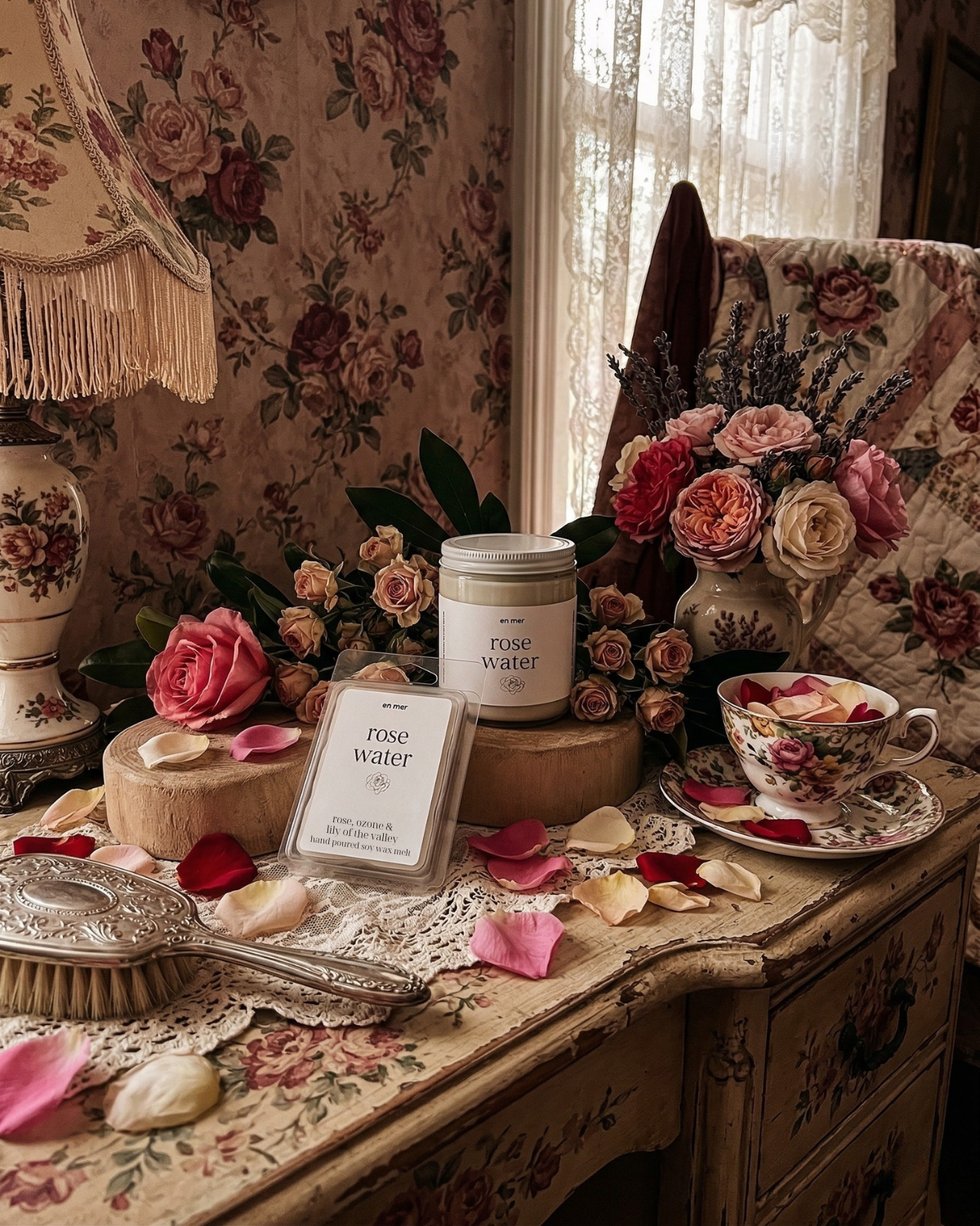 rose water | soy wax melt by en mer