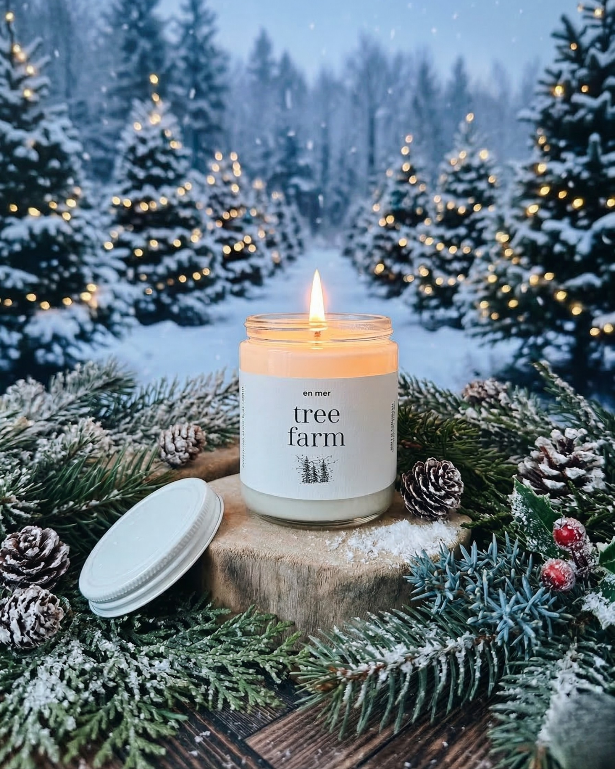 tree farm | soy wax candle by en mer
