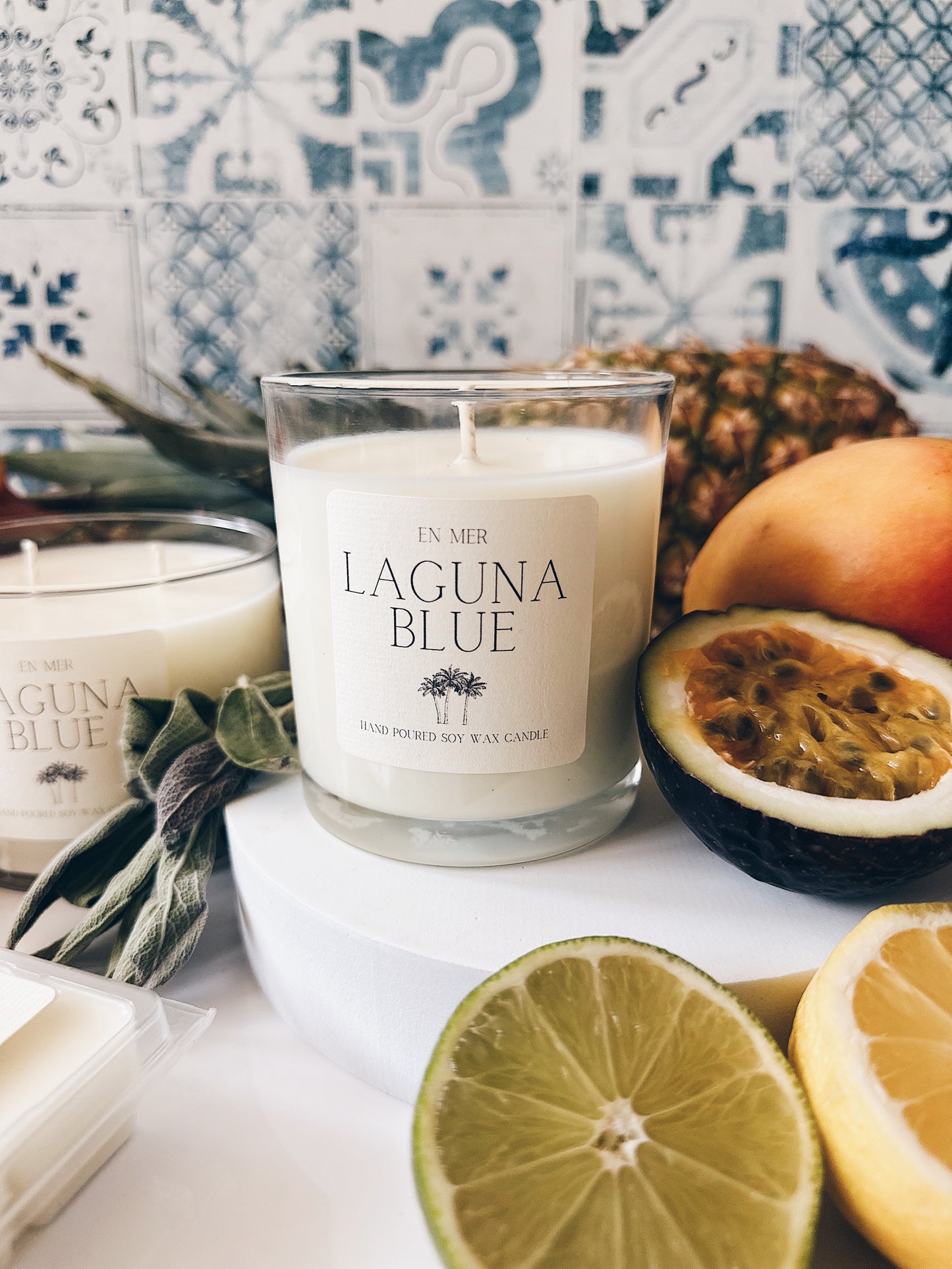 en mer | laguna blue | soy wax candle & melts