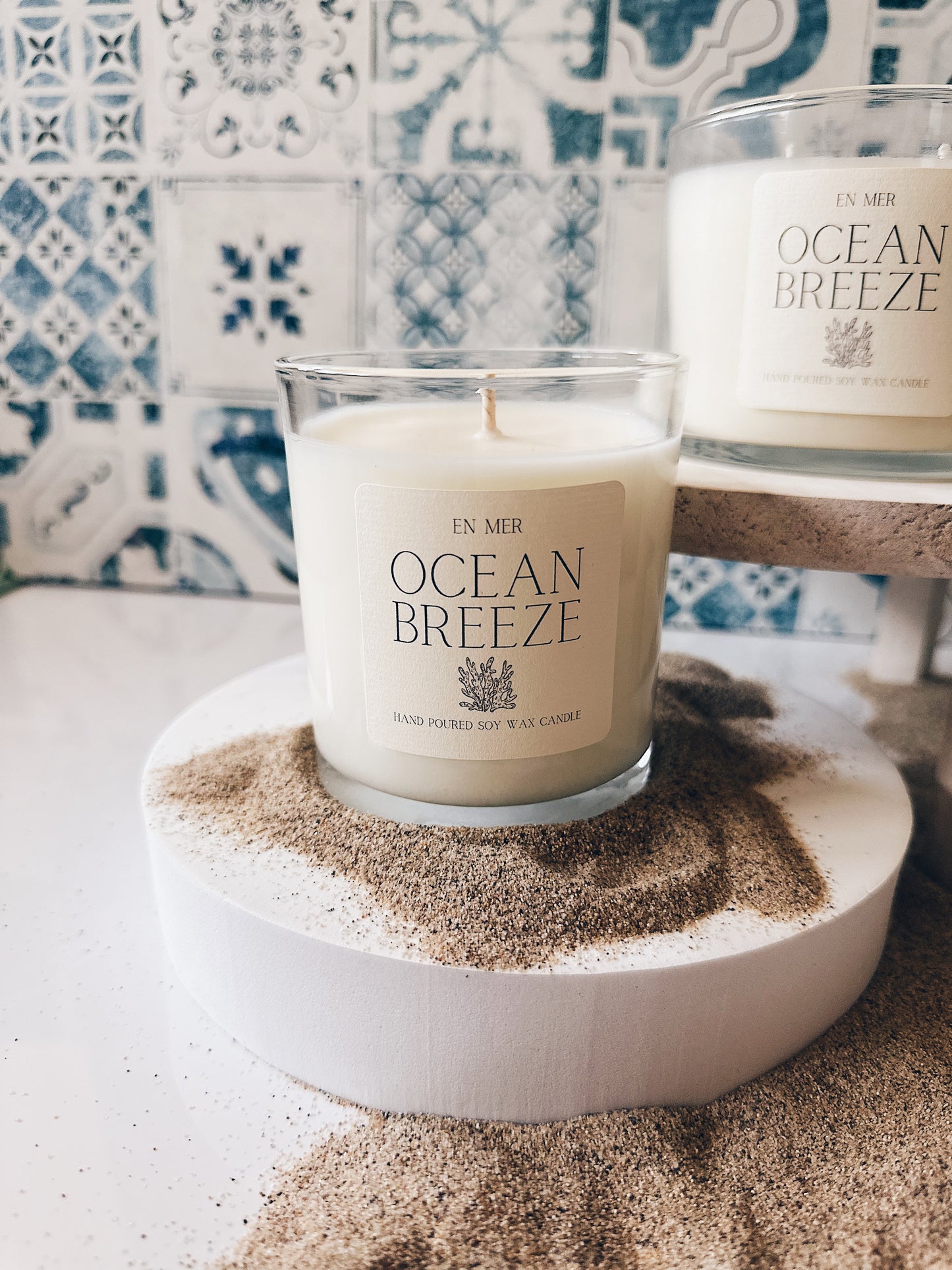 en mer | ocean breeze | soy wax candle & melts