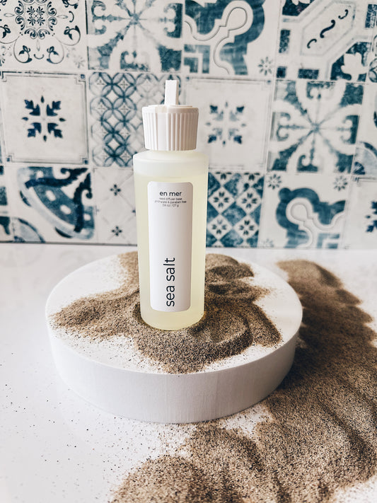 en mer | sea salt | reed diffuser base