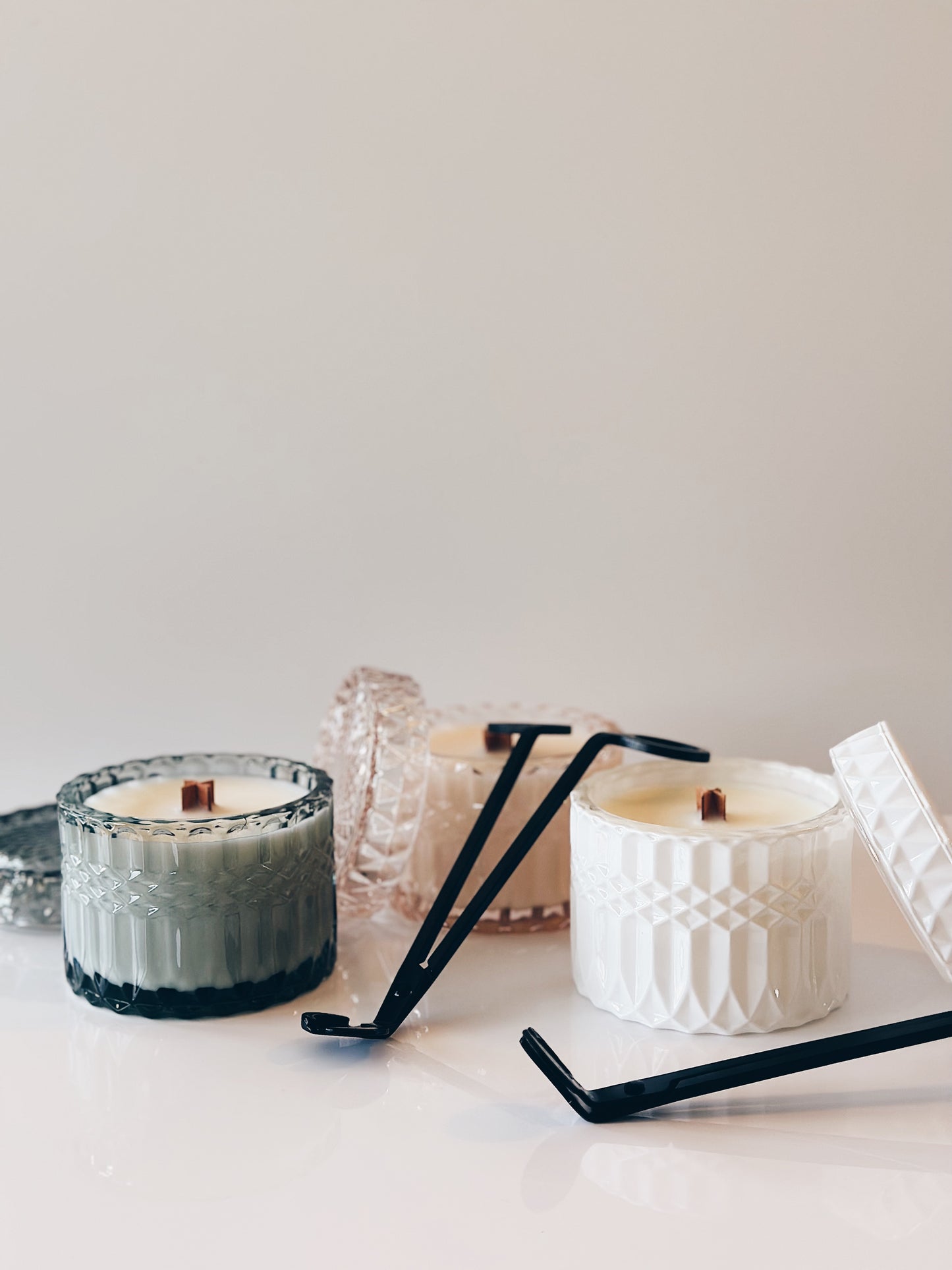 en mer | wood wick candle trimmer
