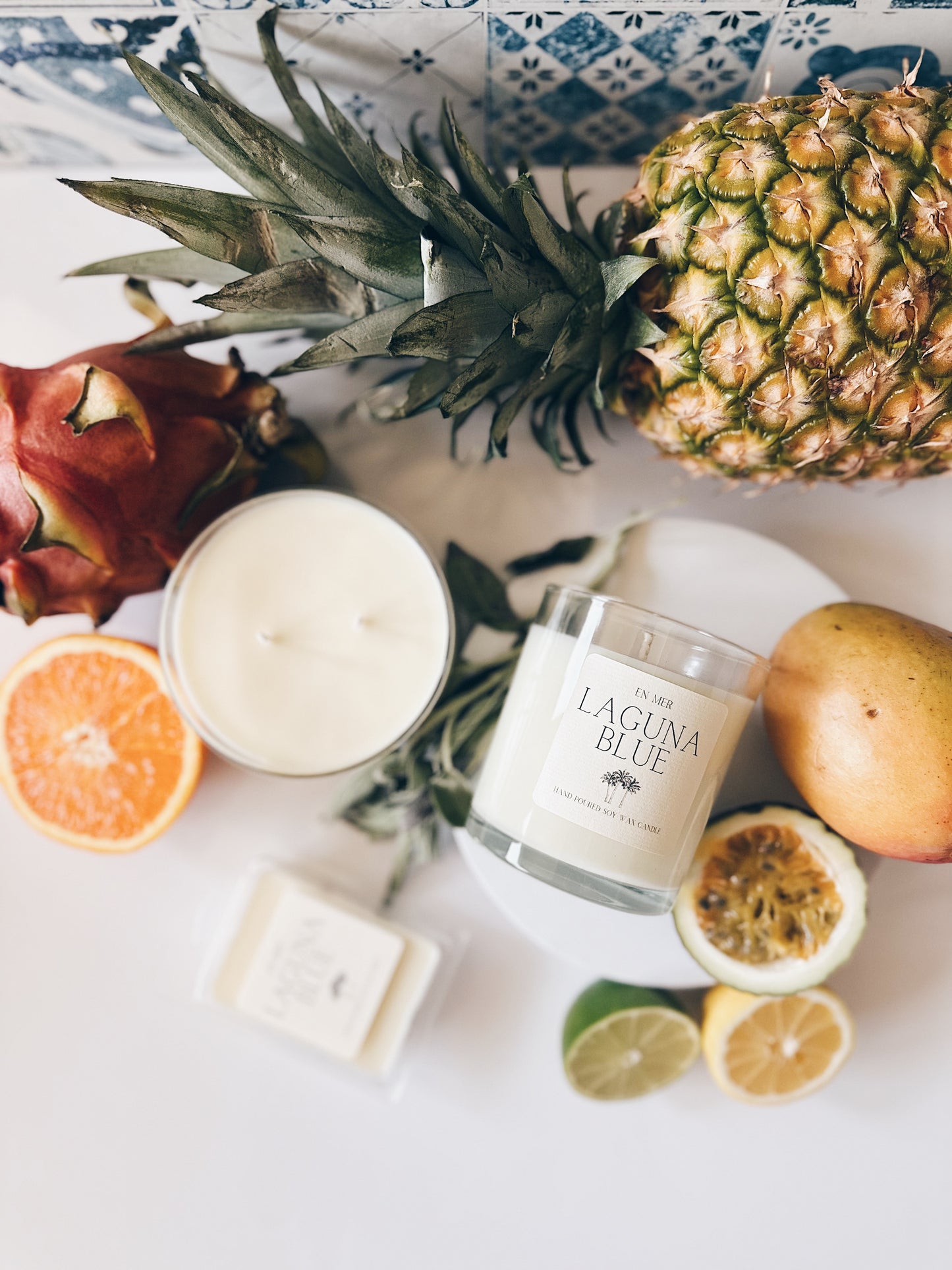 en mer | laguna blue | soy wax candle & melts