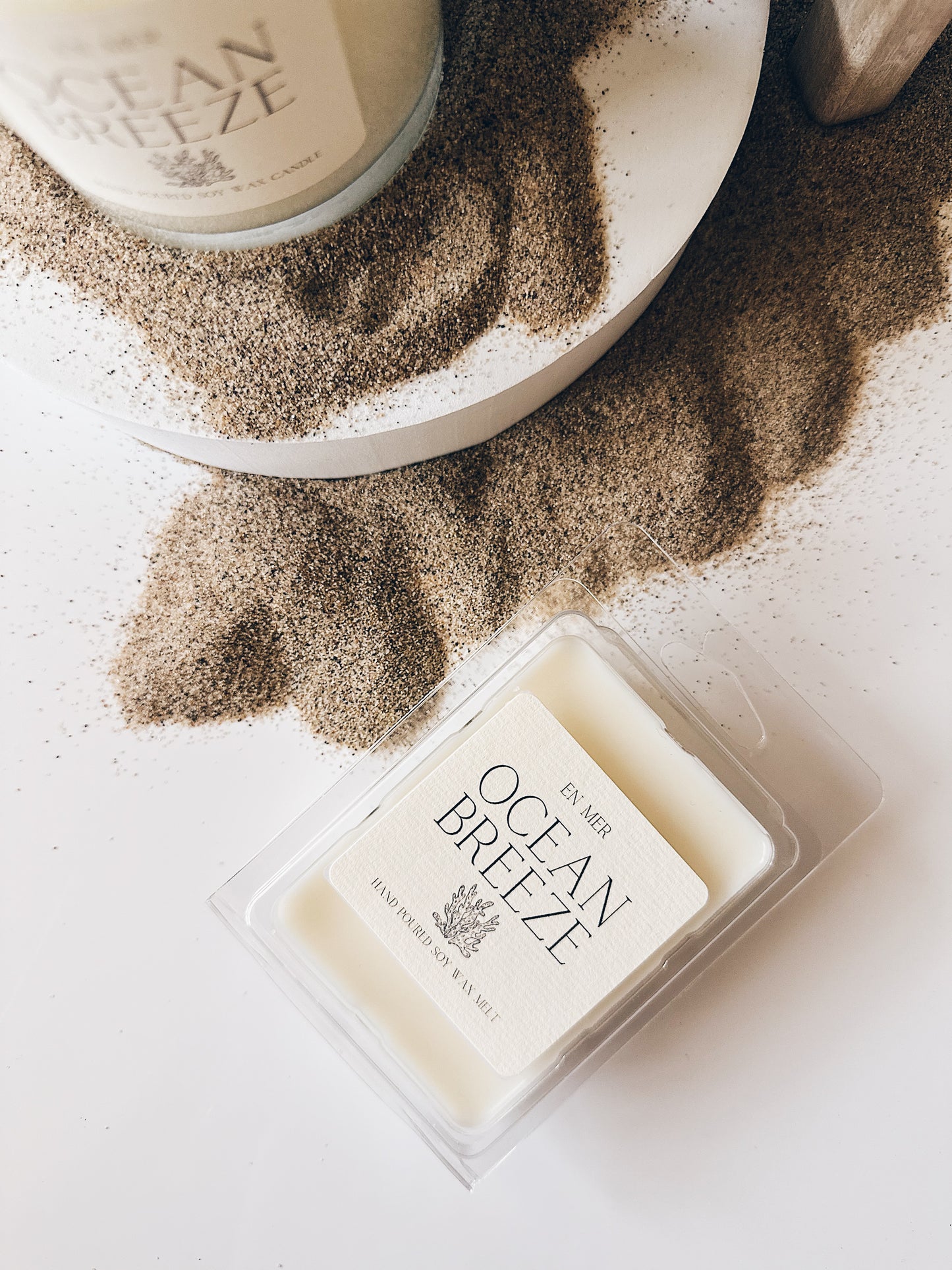 en mer | ocean breeze | soy wax candle & melts