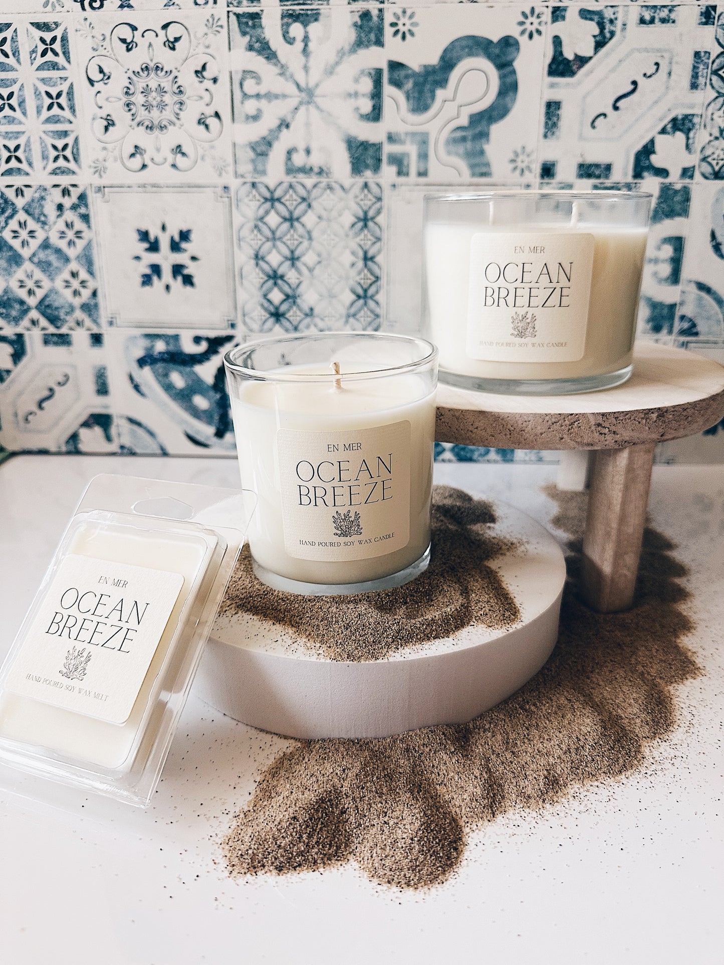 en mer | ocean breeze | soy wax candle & melts