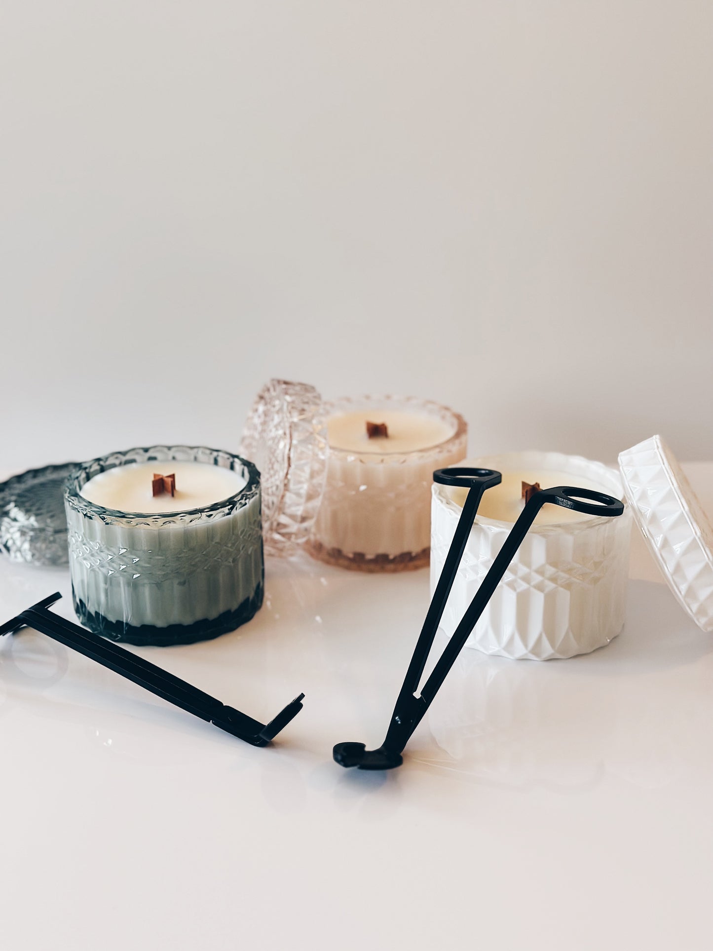 en mer | wood wick candle trimmer