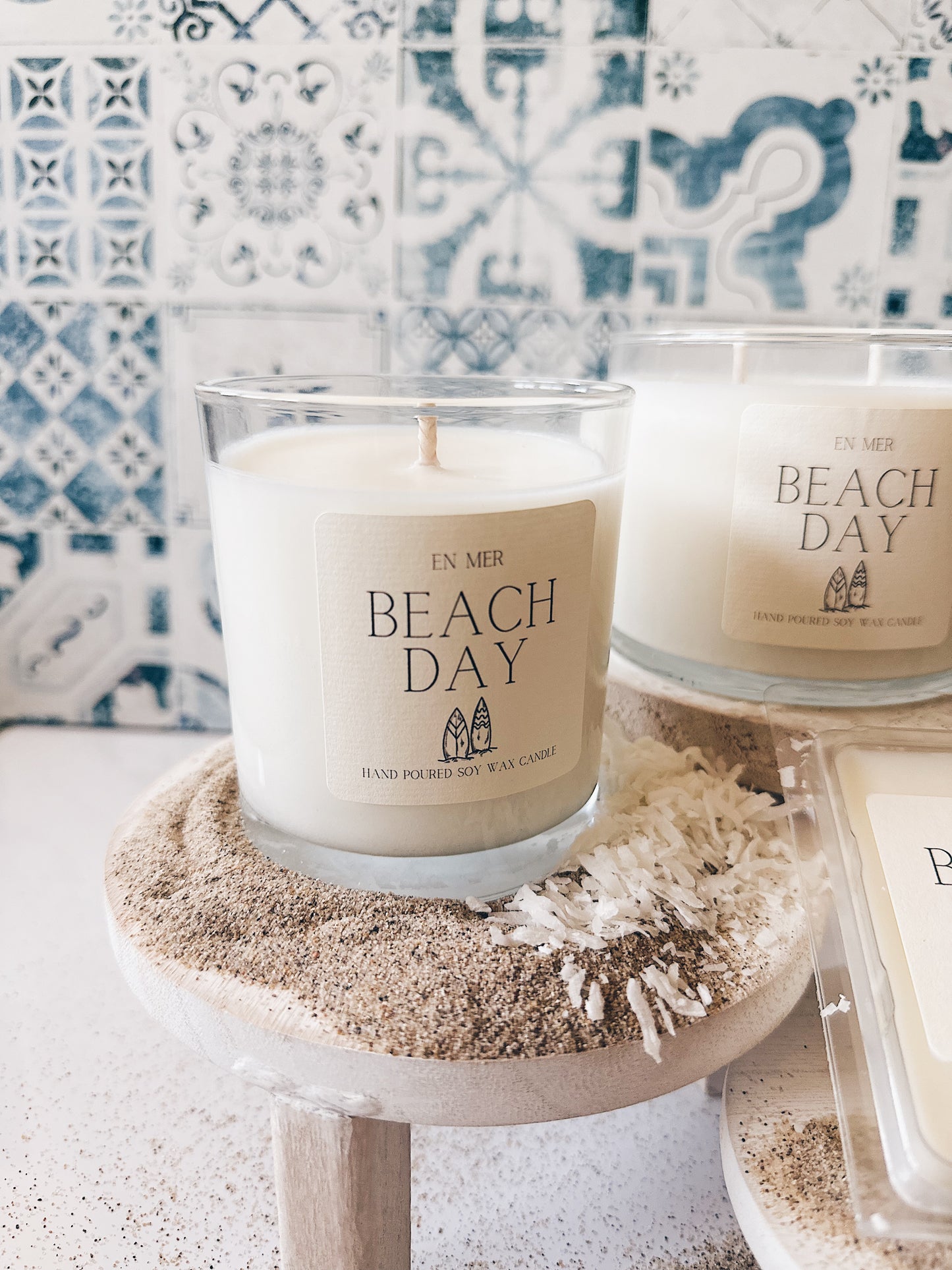 en mer | beach day | soy wax candle
